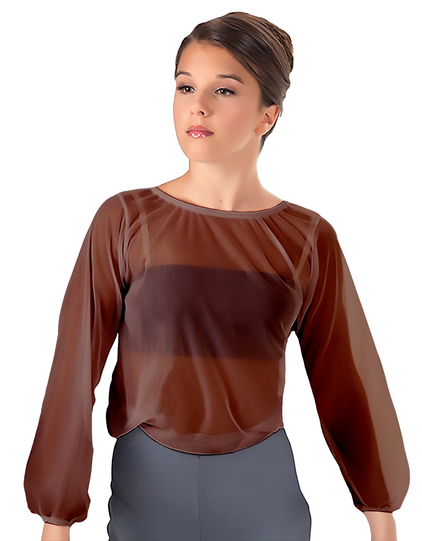 Solid Chiffon Fade Into You Top