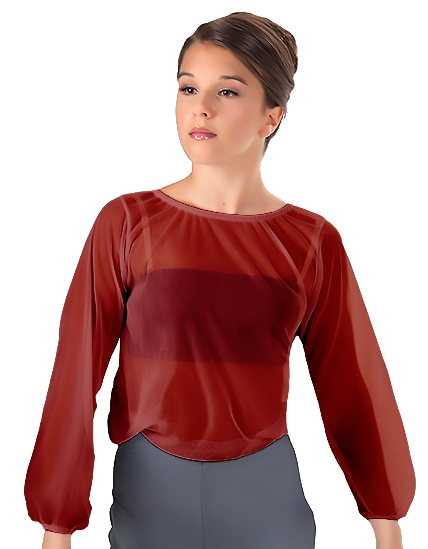 Solid Chiffon Fade Into You Top