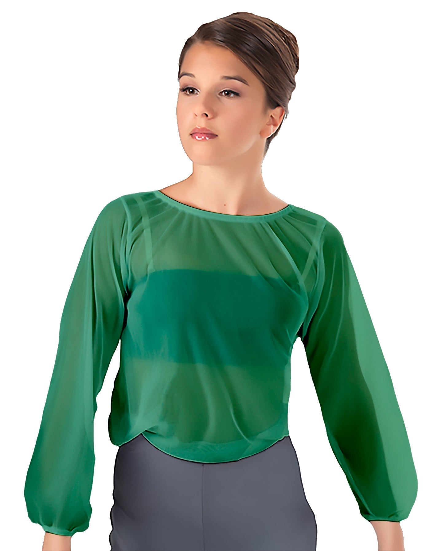 Solid Chiffon Fade Into You Top