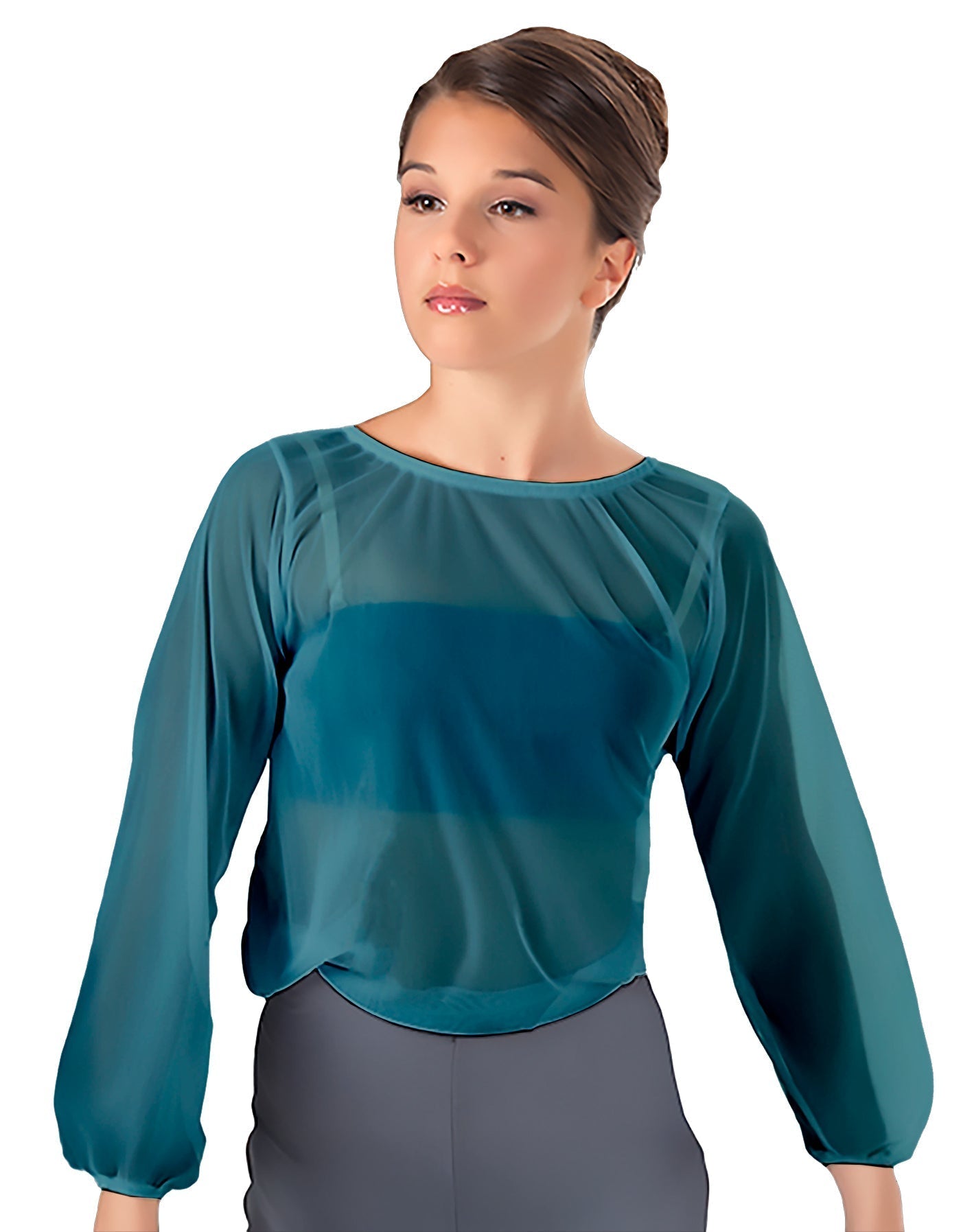 Solid Chiffon Fade Into You Top