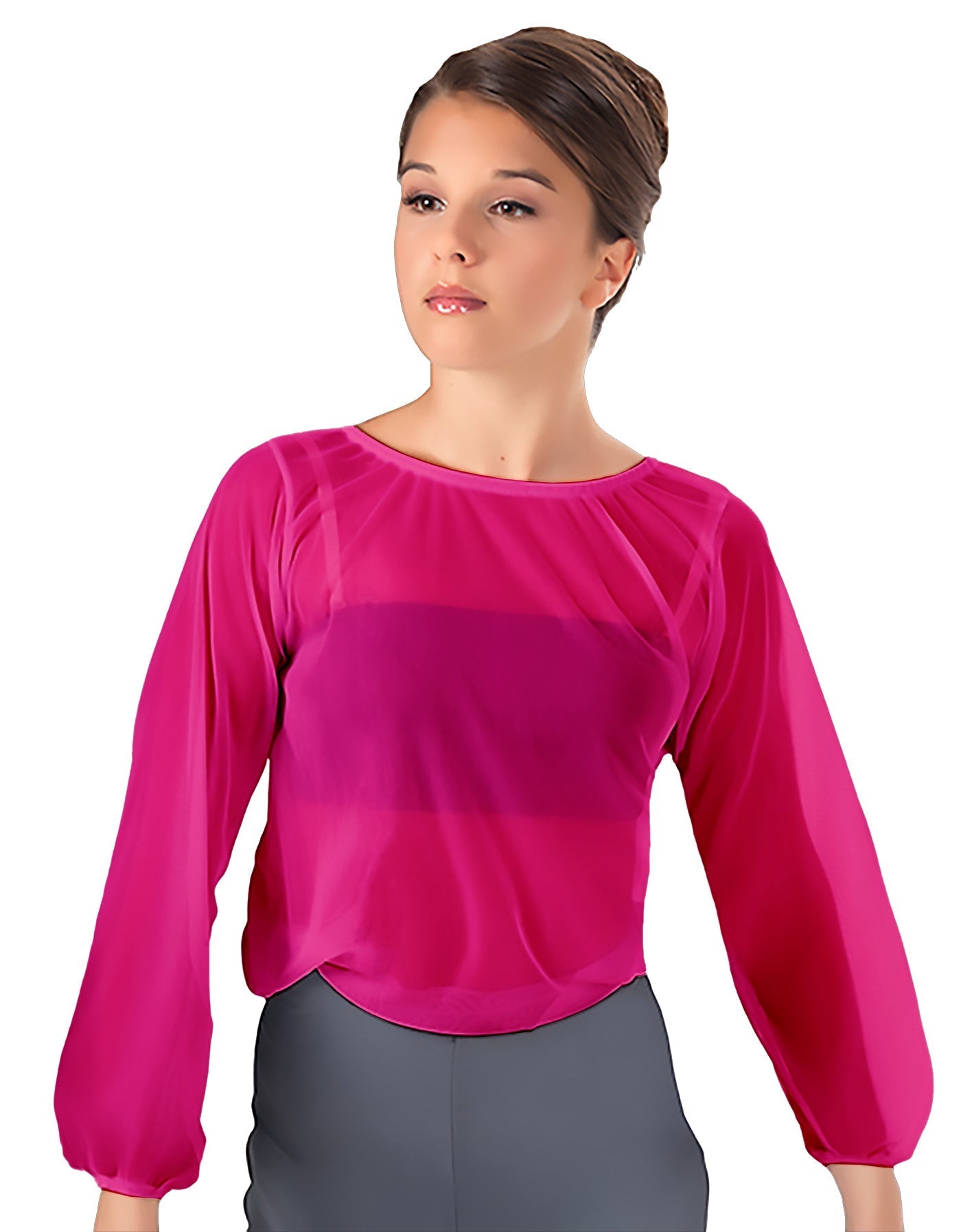 Solid Chiffon Fade Into You Top