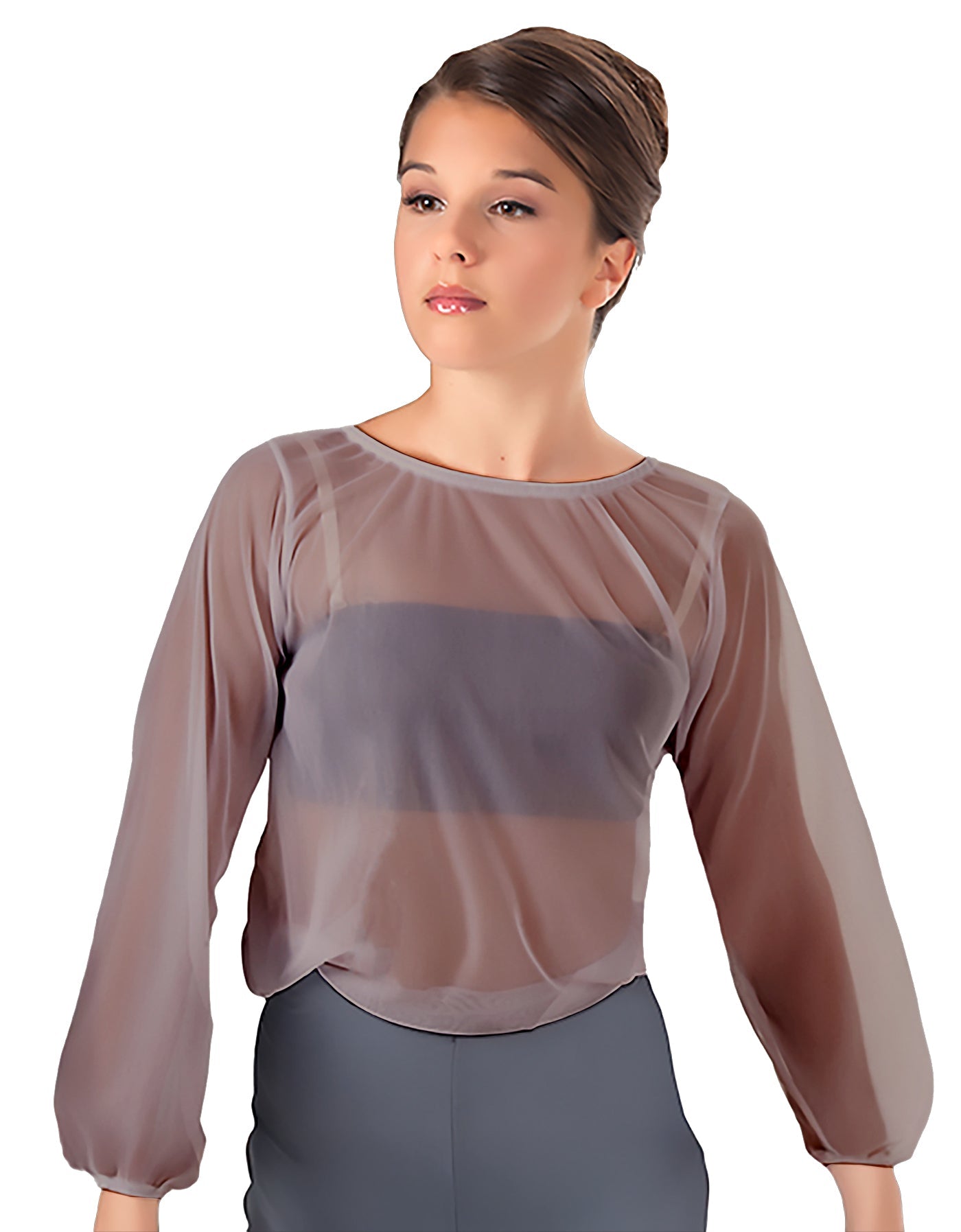 Solid Chiffon Fade Into You Top