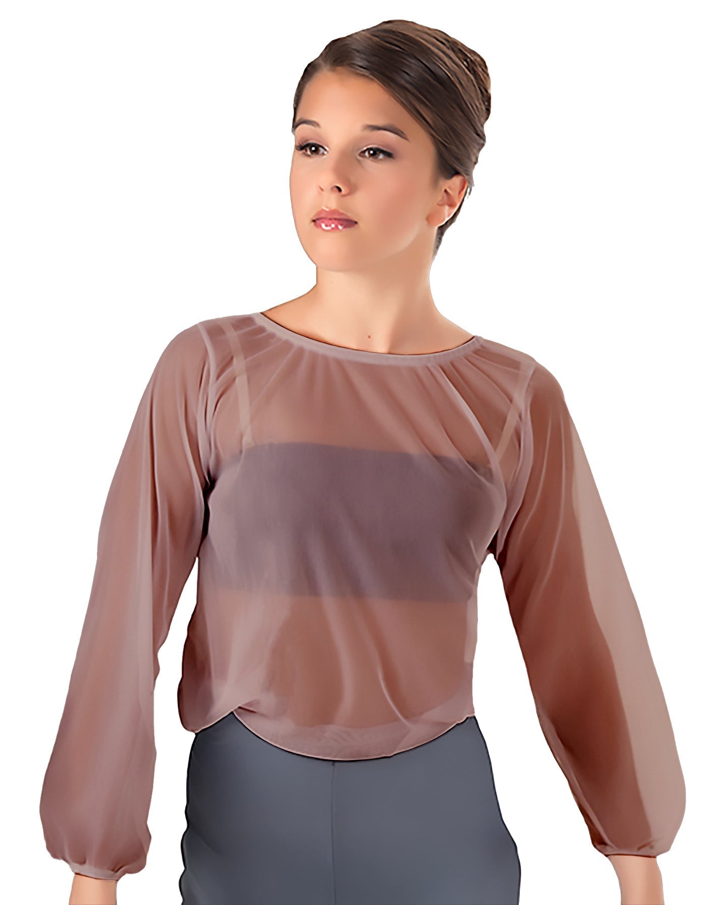 Solid Chiffon Fade Into You Top
