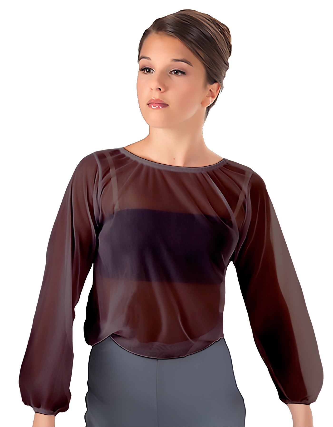 Solid Chiffon Fade Into You Top