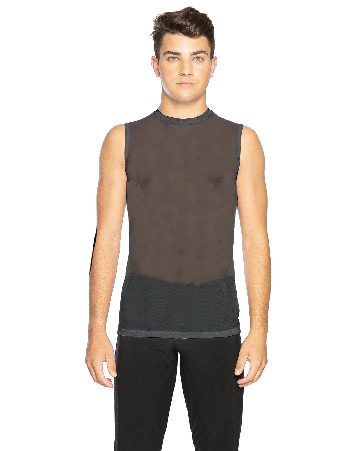 Solid Mesh Boys Tank