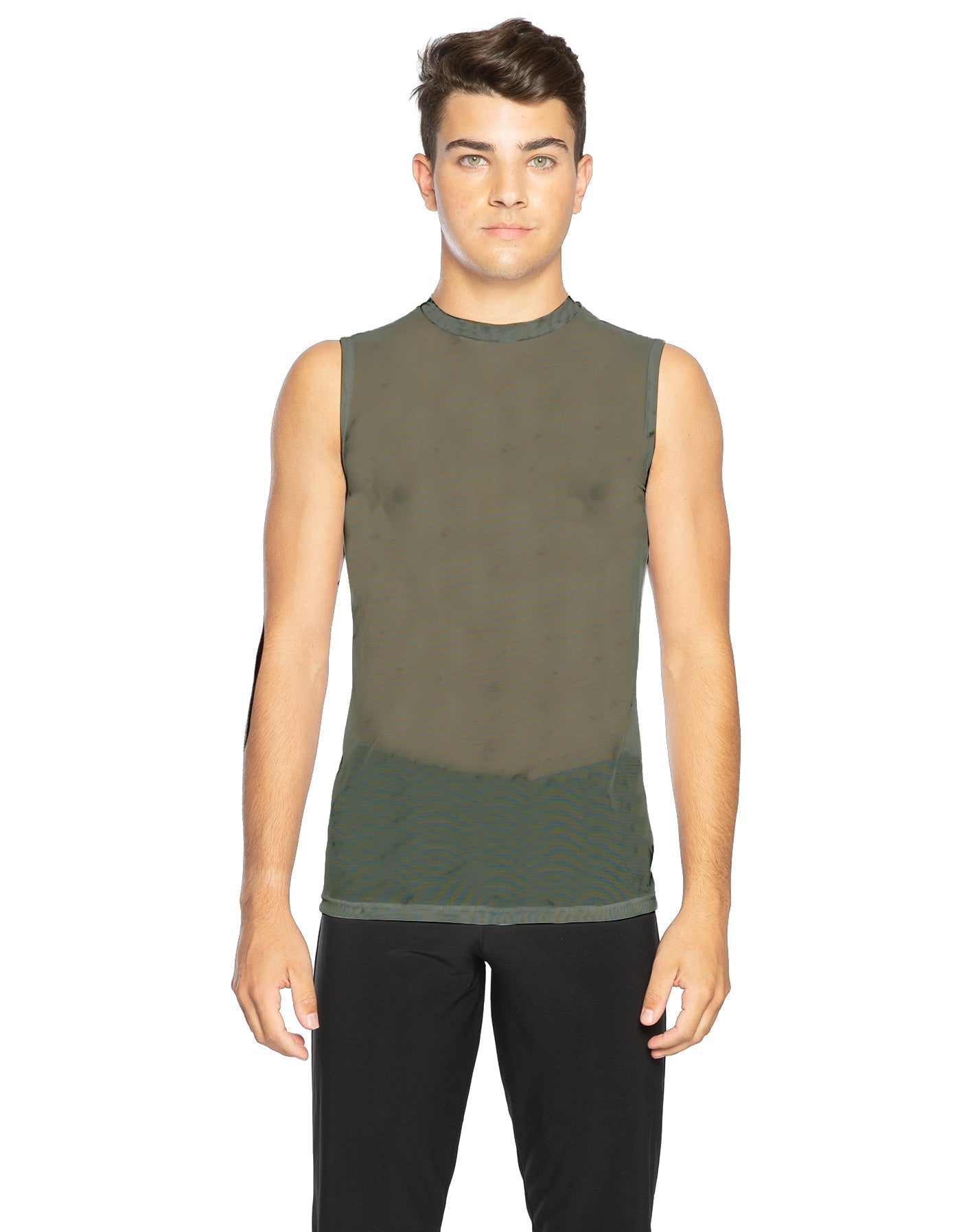 Solid Mesh Boys Tank