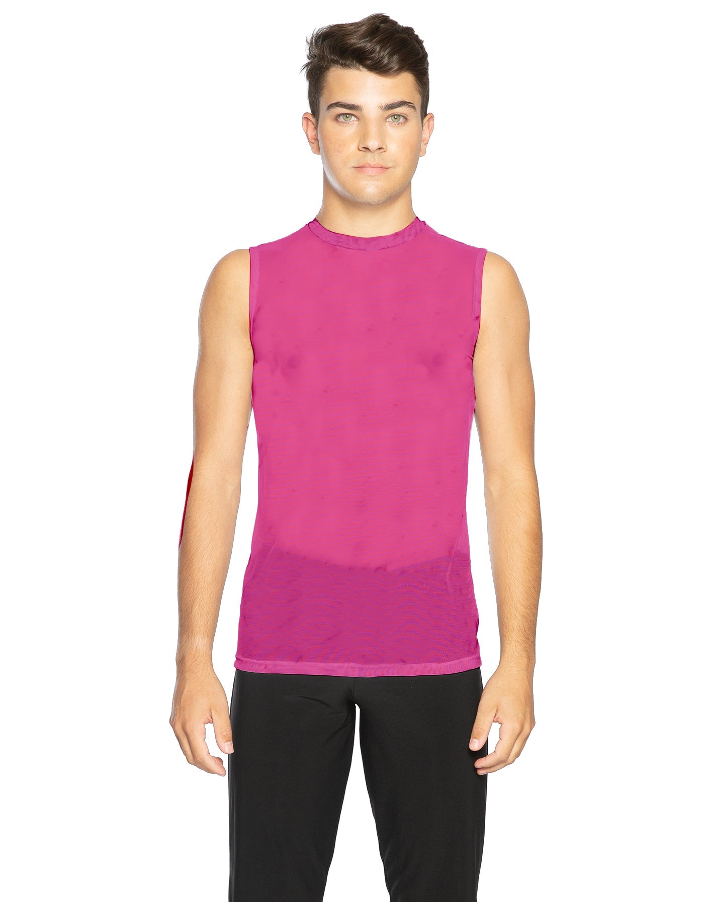 Solid Mesh Boys Tank