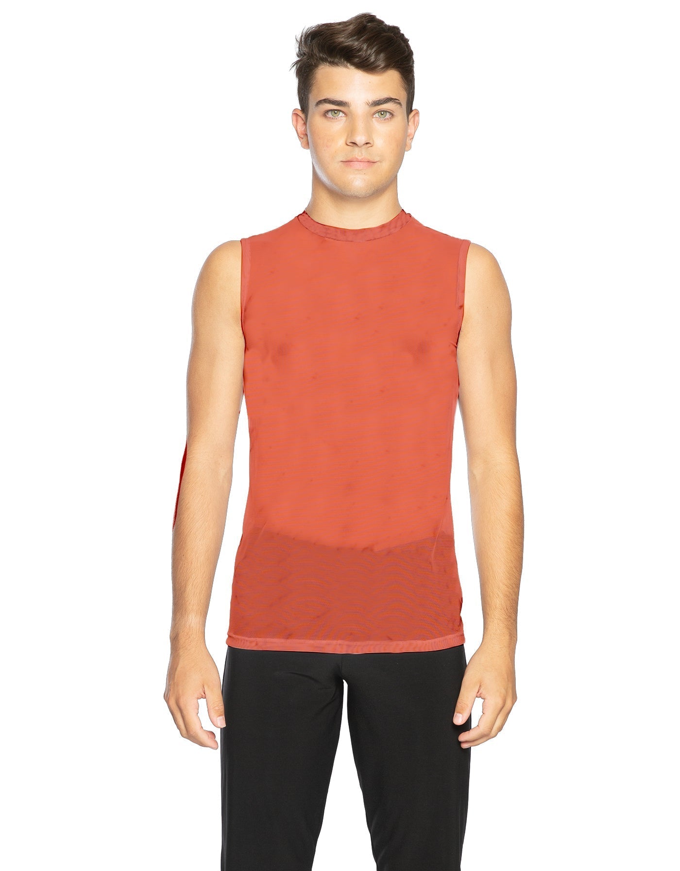 Solid Mesh Boys Tank