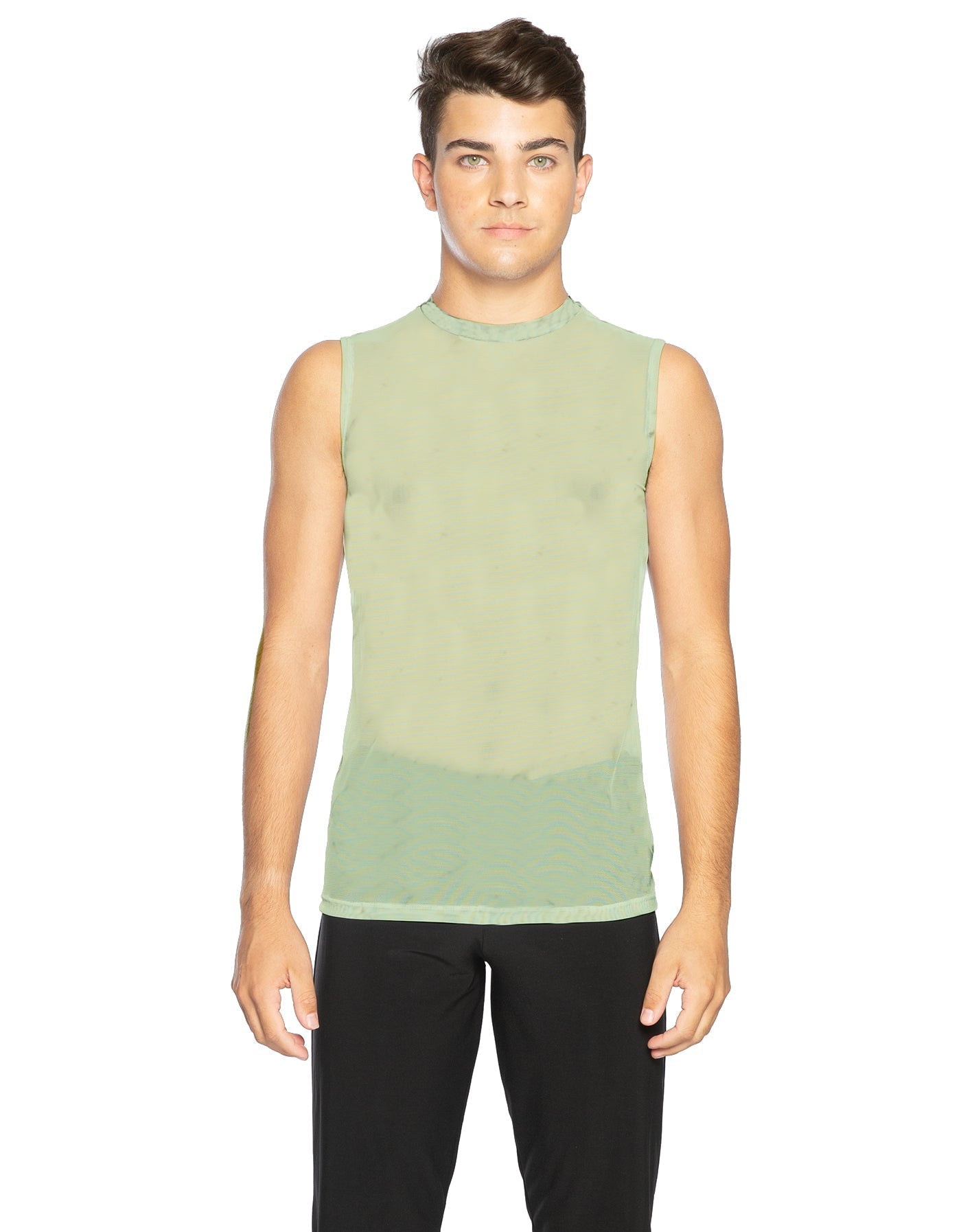 Solid Mesh Boys Tank