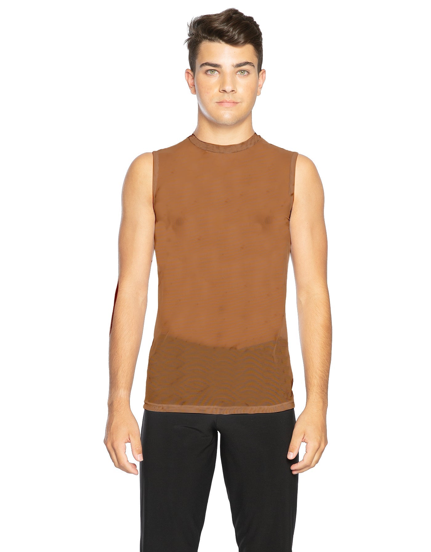 Solid Mesh Boys Tank