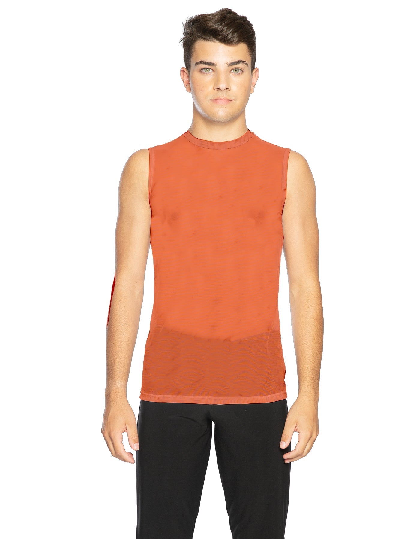 Solid Mesh Boys Tank