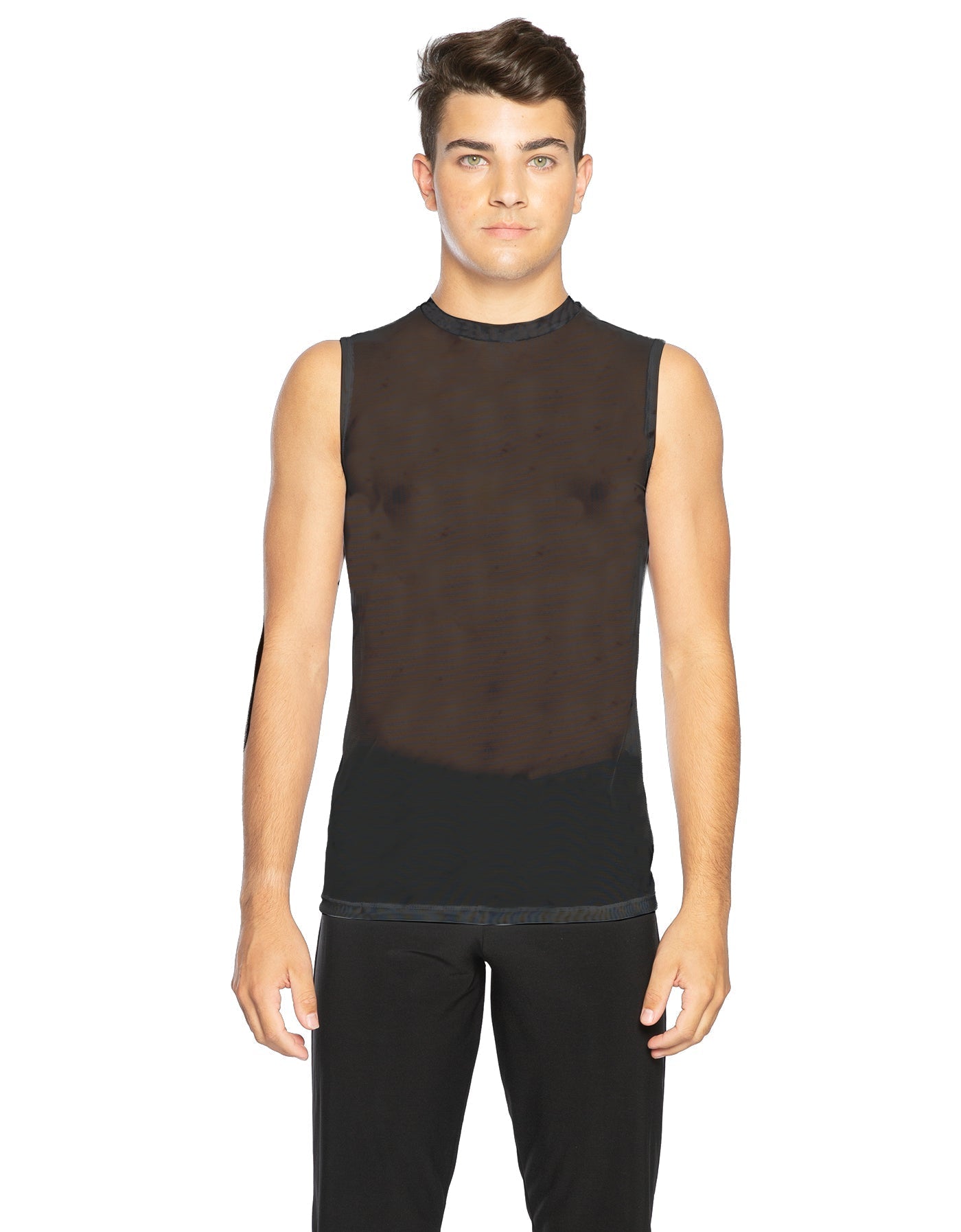 Solid Mesh Boys Tank