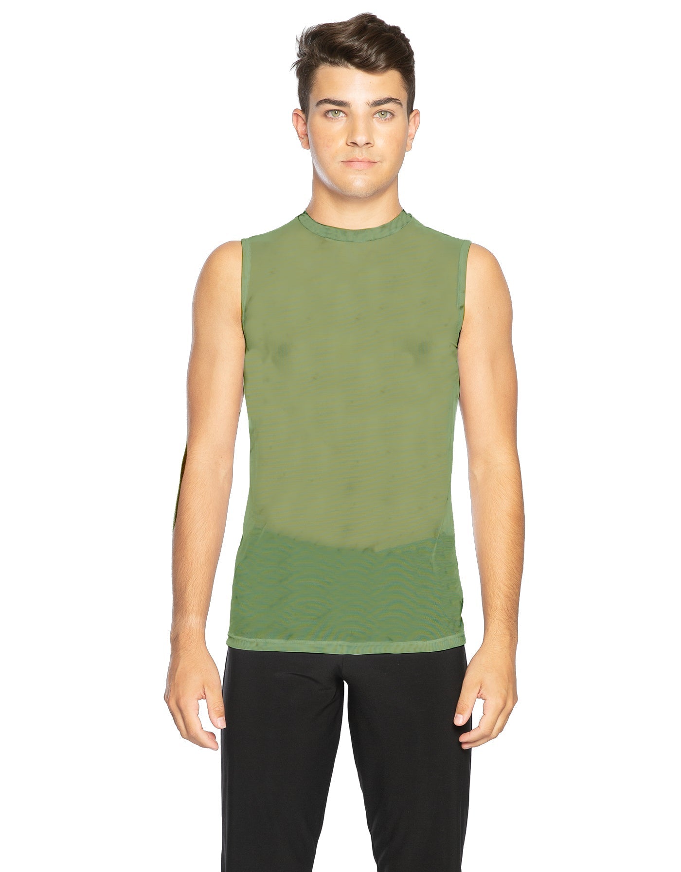 Solid Mesh Boys Tank
