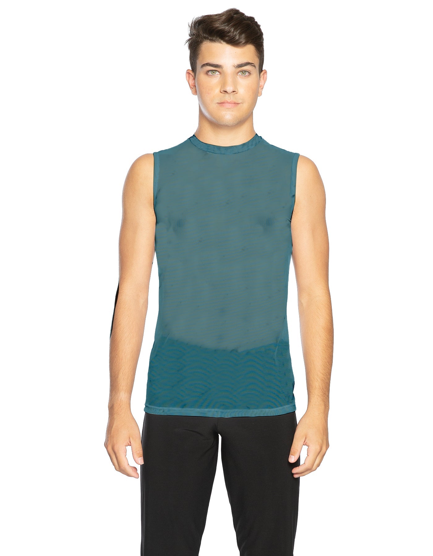 Solid Mesh Boys Tank