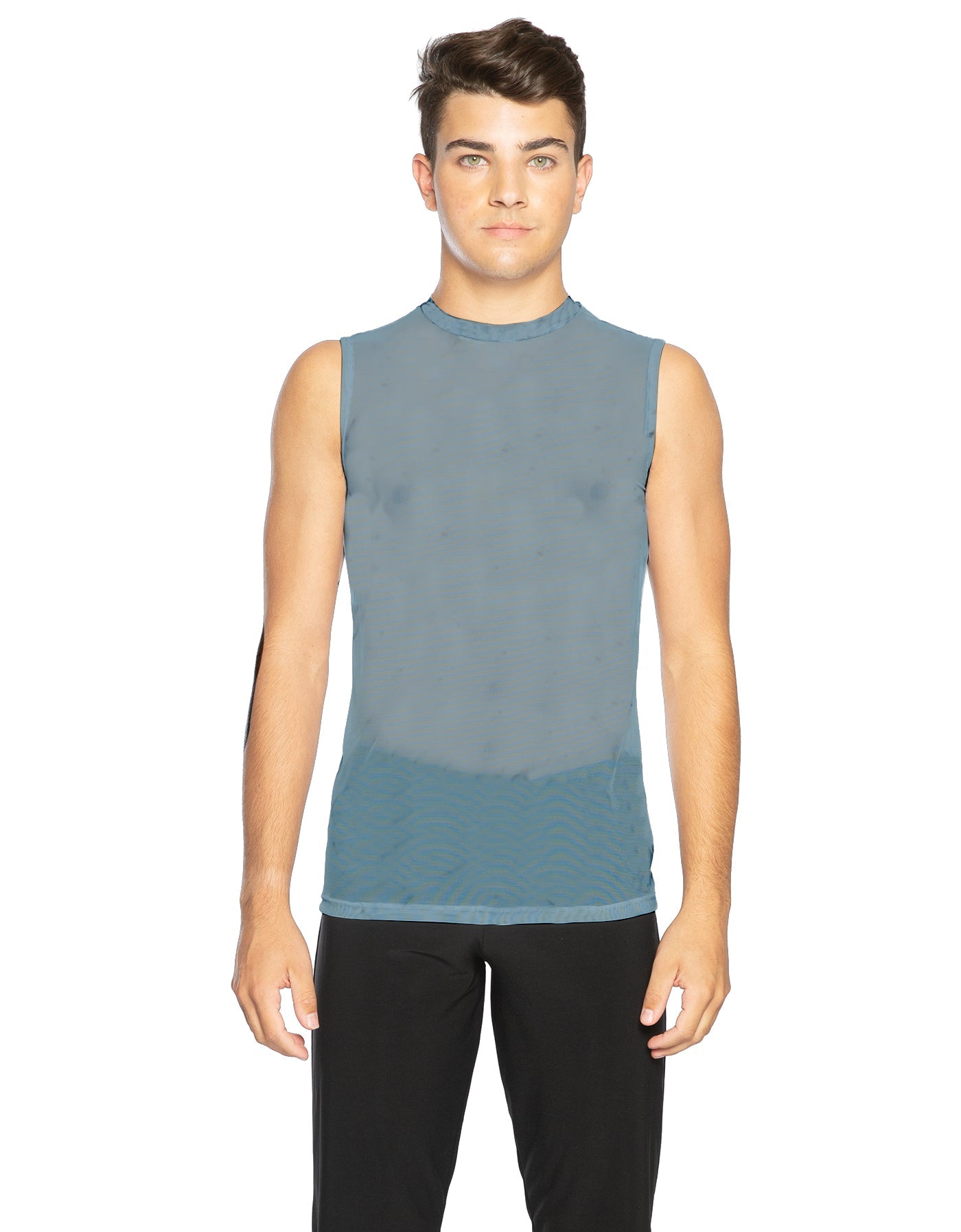 Solid Mesh Boys Tank