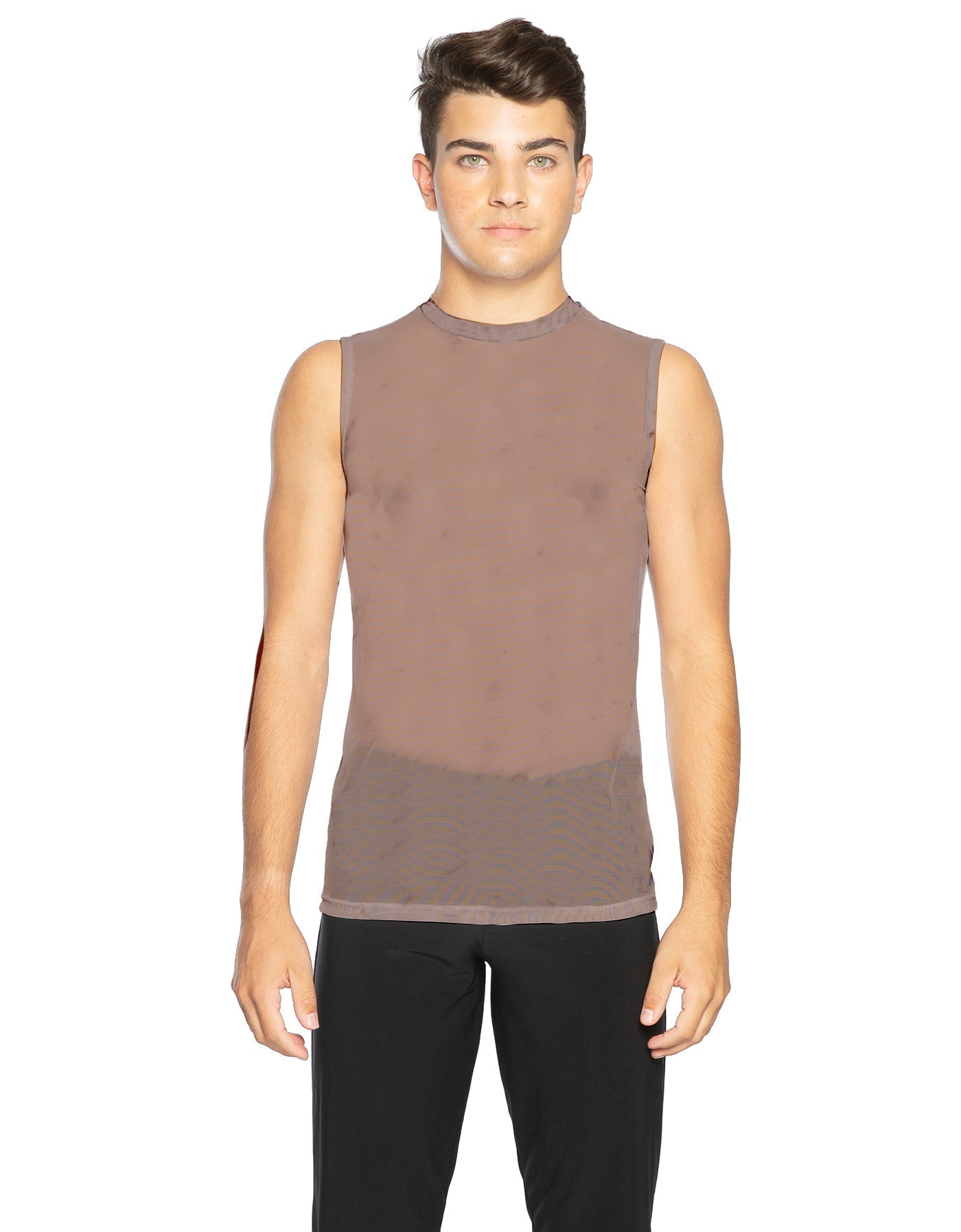 Solid Mesh Boys Tank