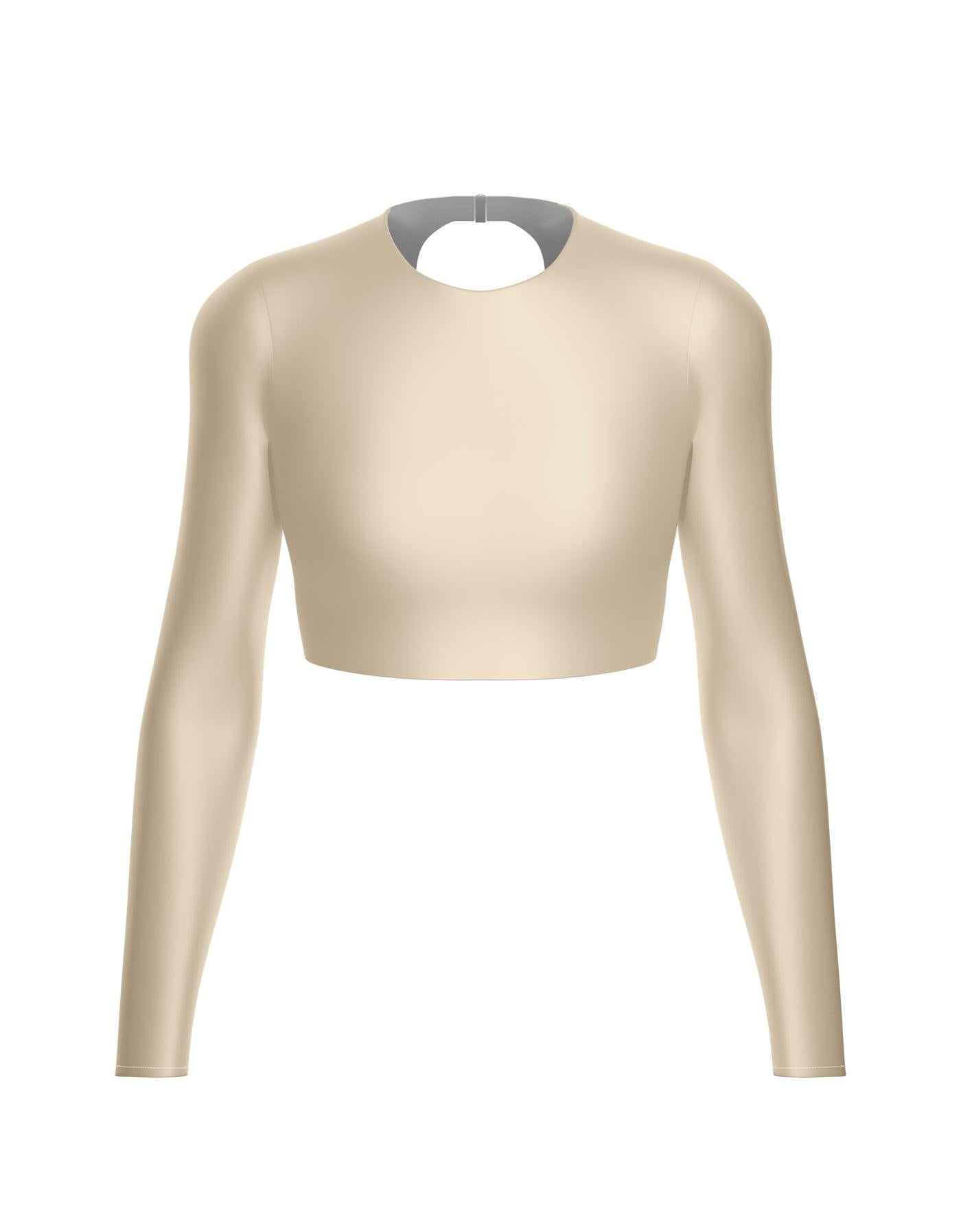 LS Triangle Back Crop Top