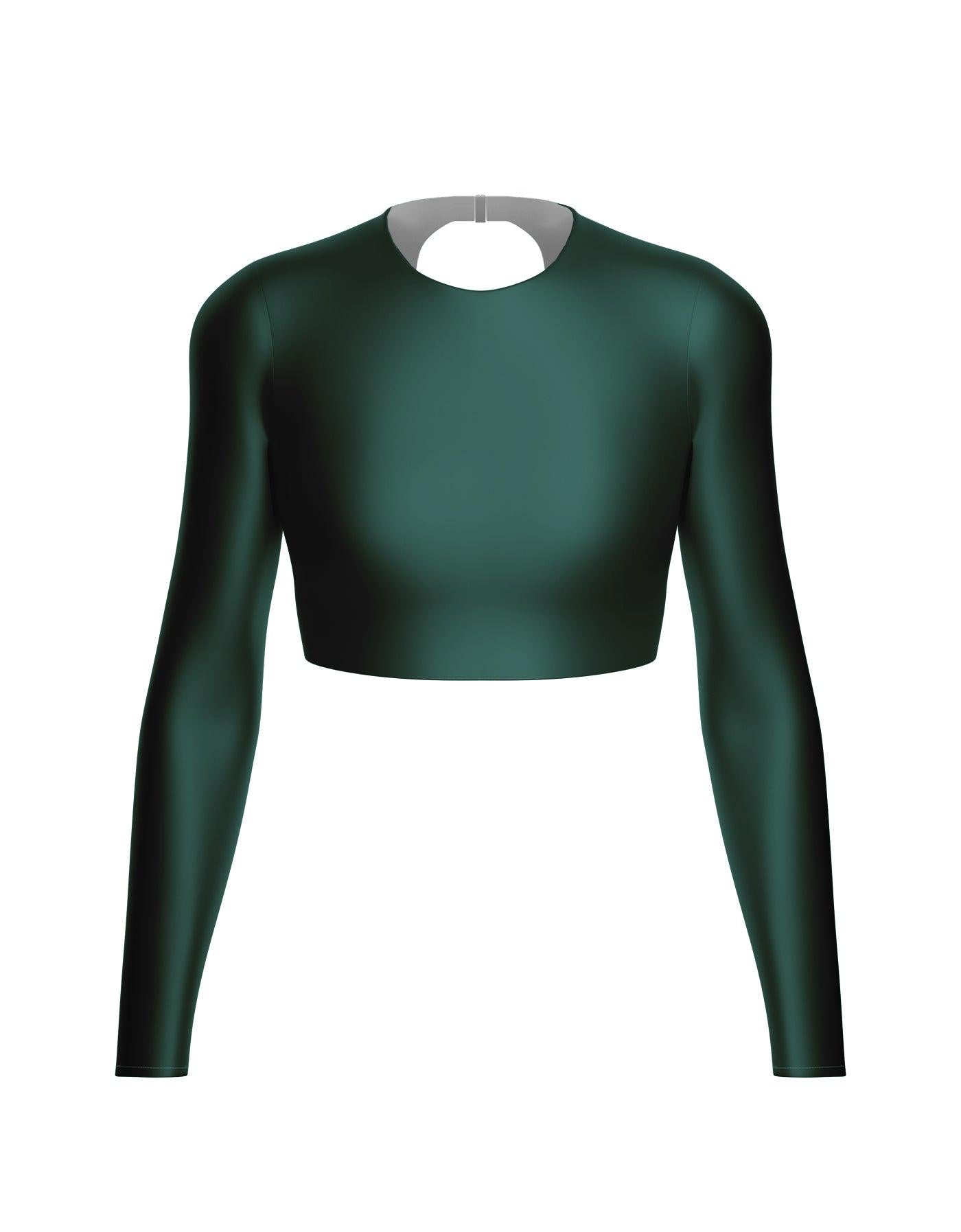 LS Triangle Back Crop Top