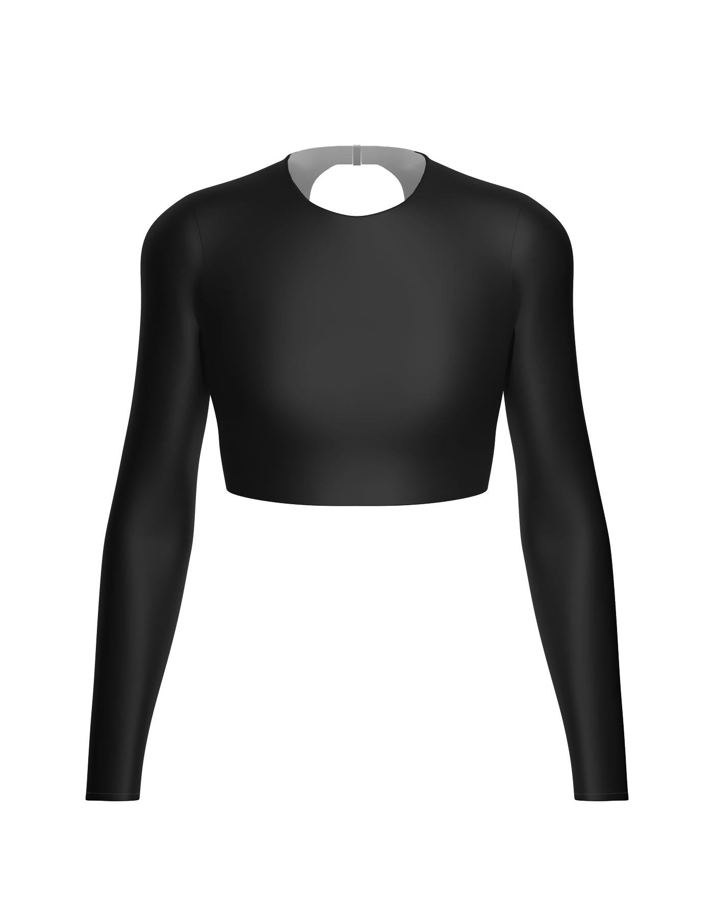 LS Triangle Back Crop Top
