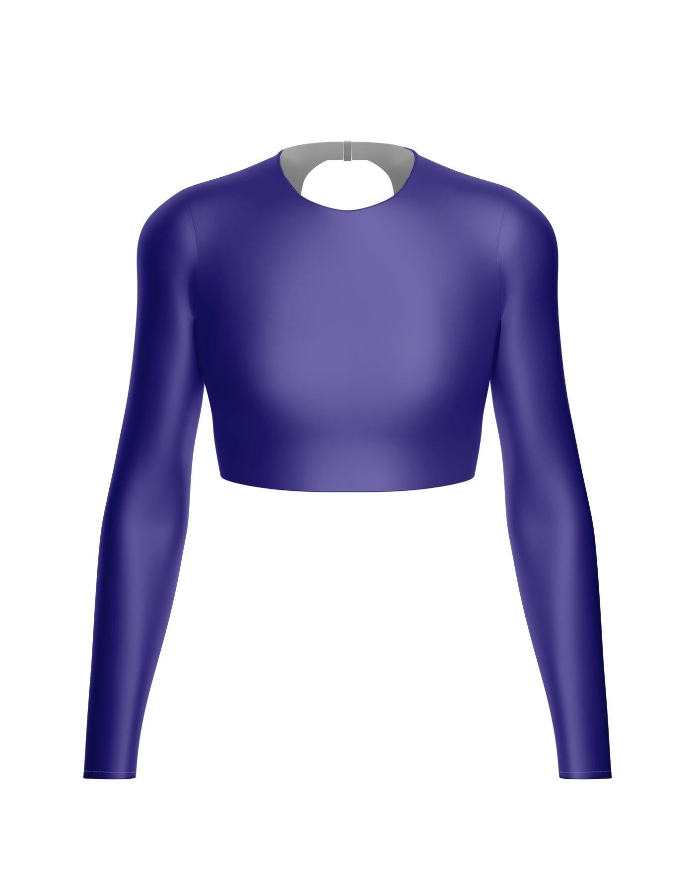 LS Triangle Back Crop Top