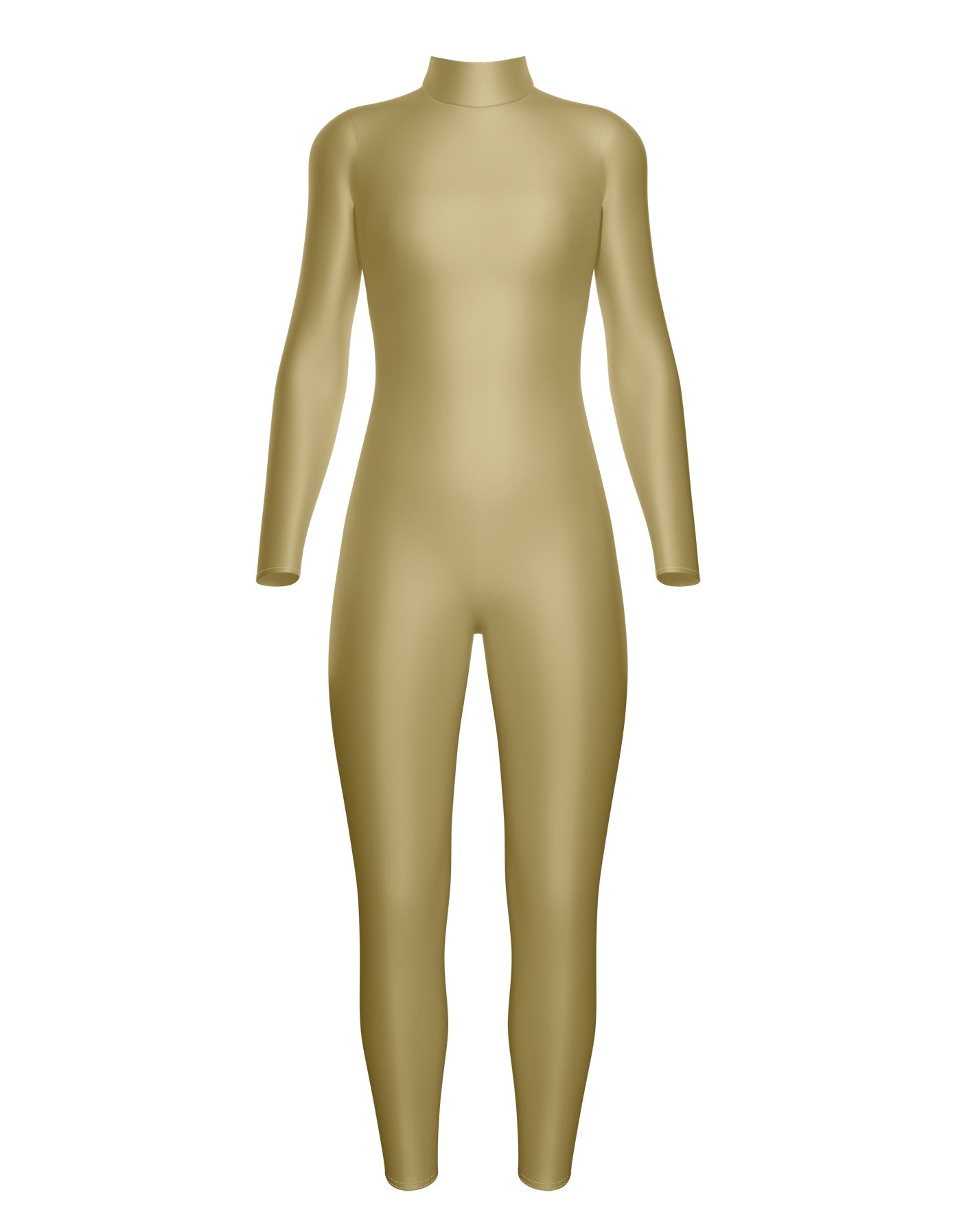 LS Tneck Zipper Back Unitard