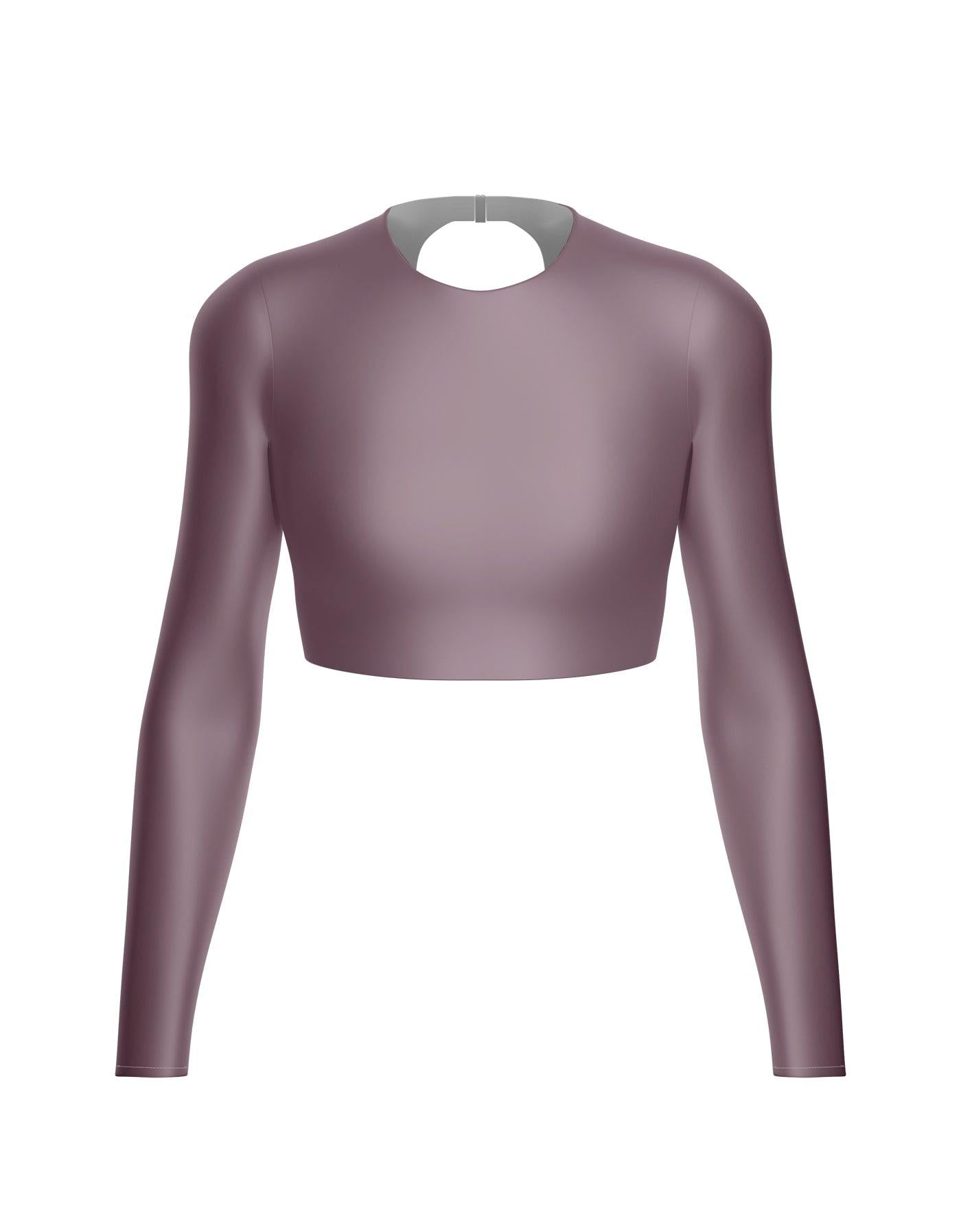 LS Triangle Back Crop Top