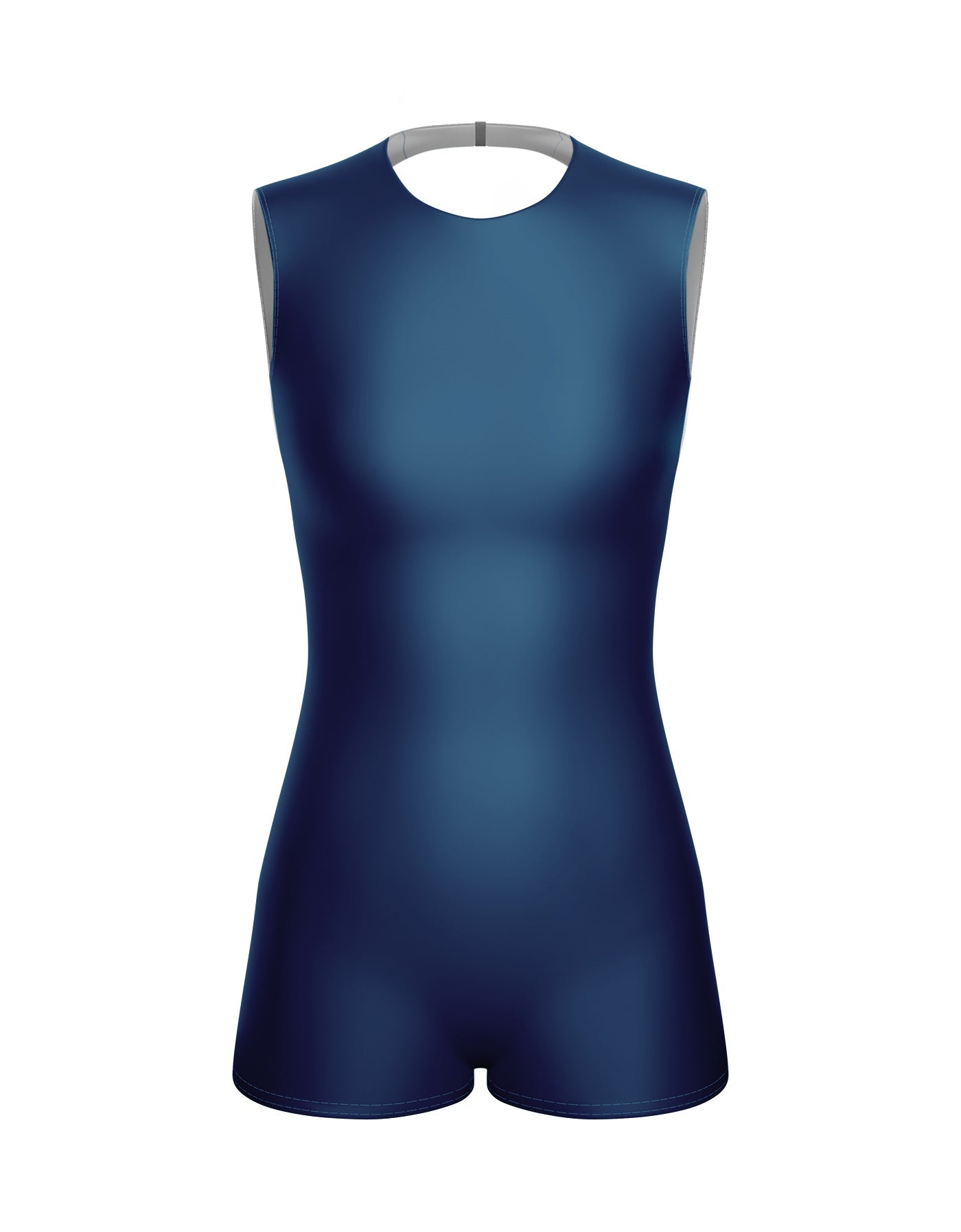 Solid Lycra Sleeveless Open Back Biketard