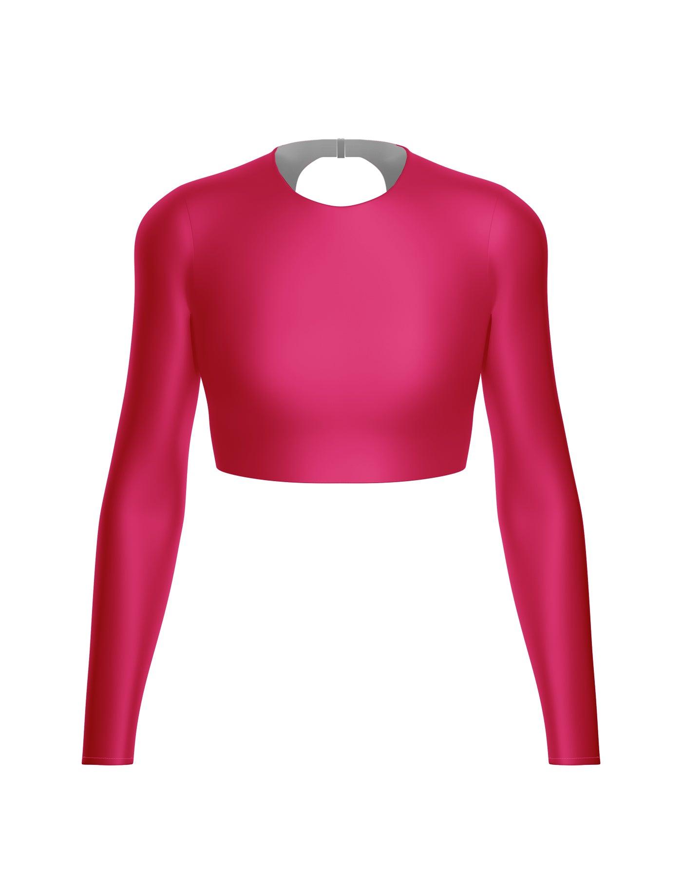 LS Triangle Back Crop Top