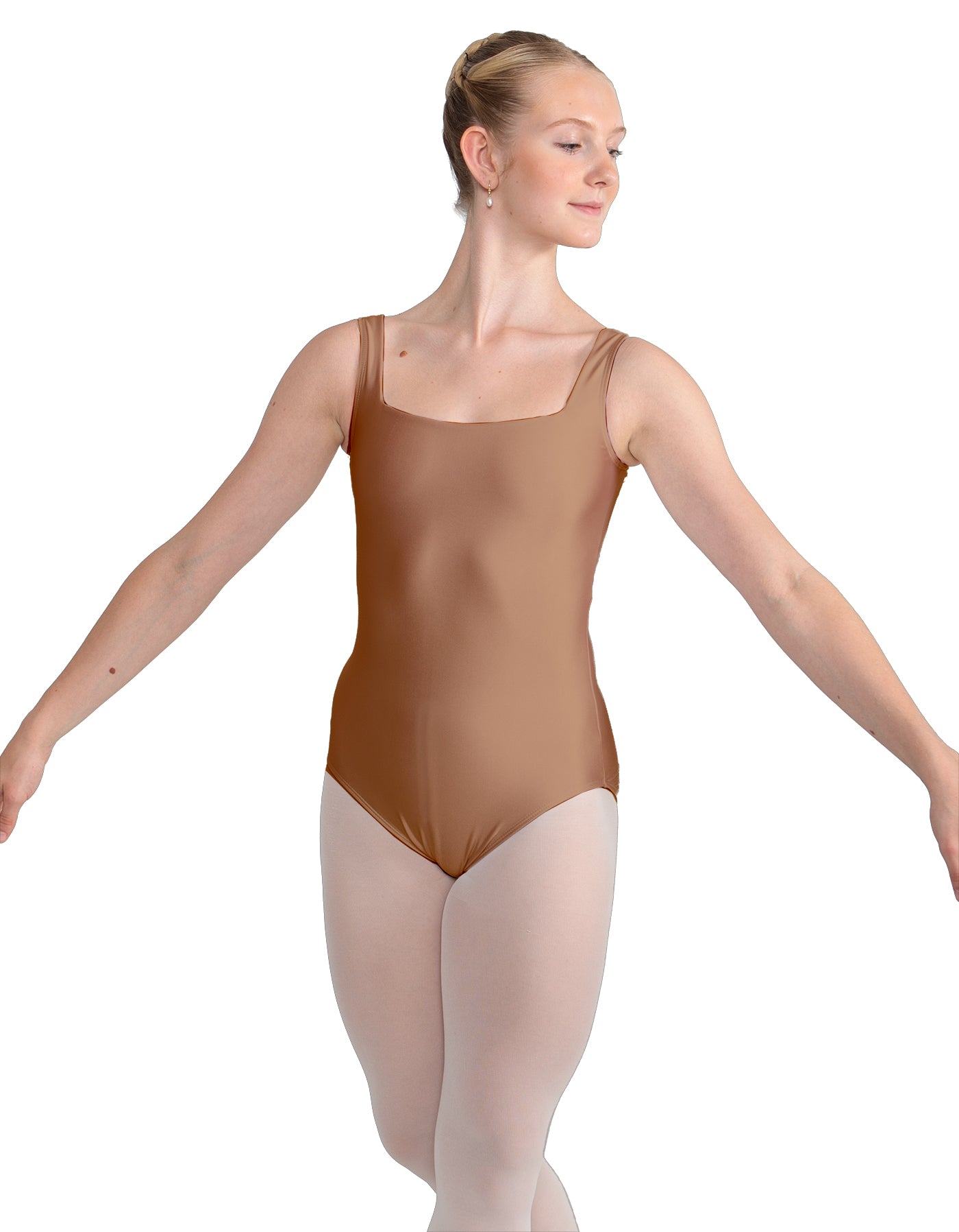 Solid Lycra Square Neck Leotard