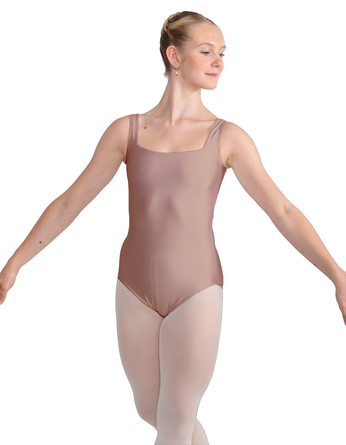 Solid Lycra Square Neck Leotard