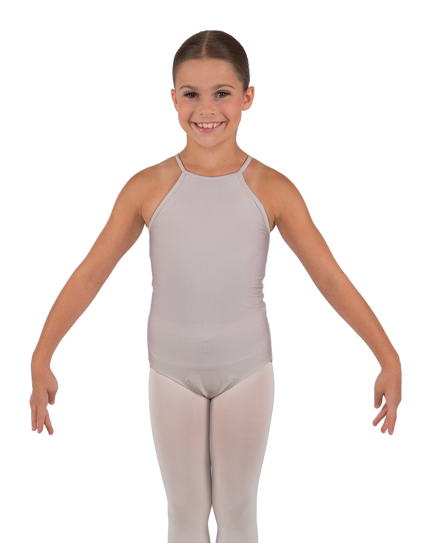 Solid Lycra Halter Binding Leotard