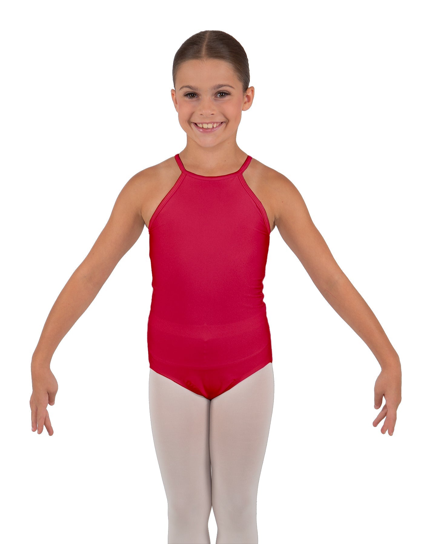Solid Lycra Halter Binding Leotard