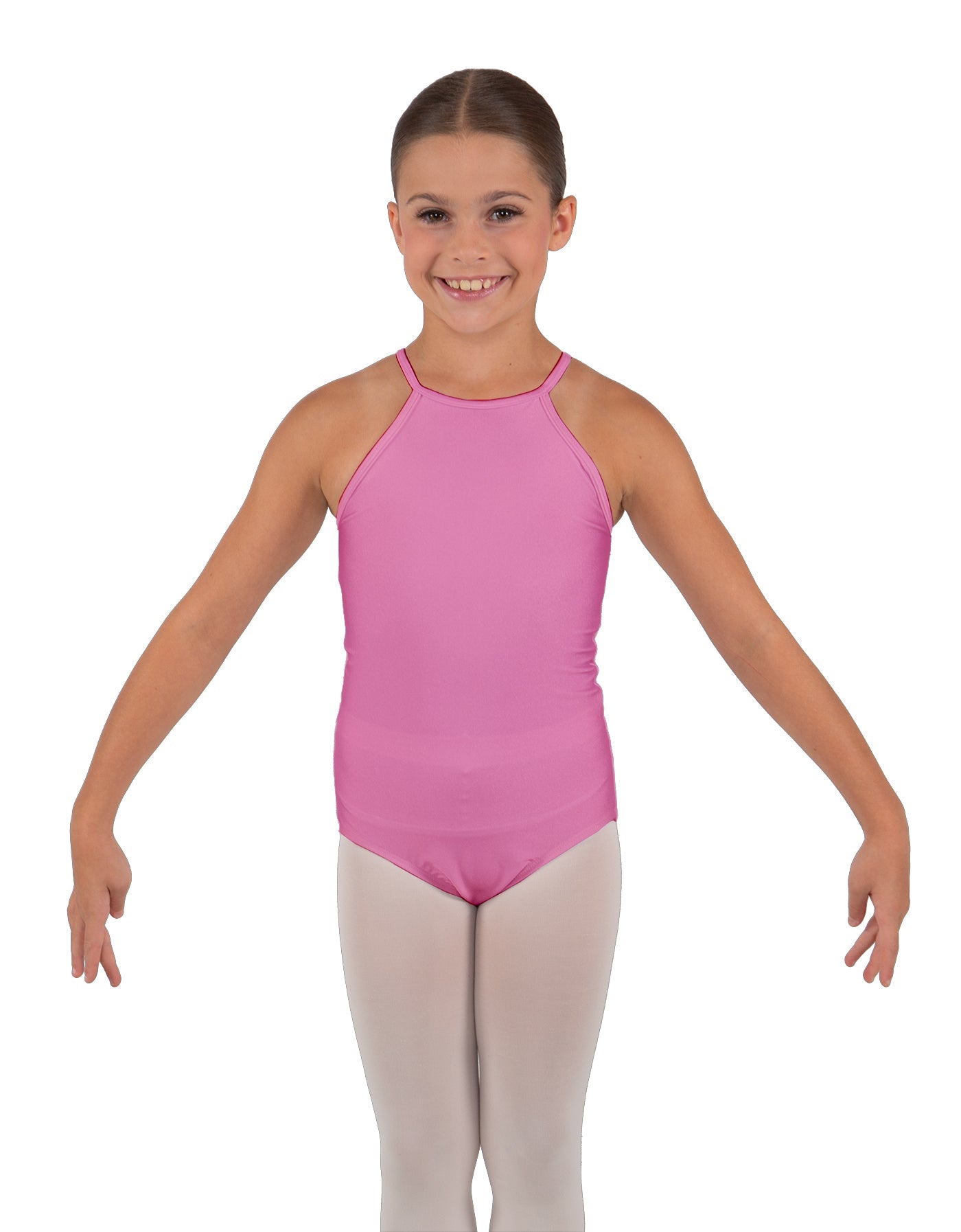 Solid Lycra Halter Binding Leotard