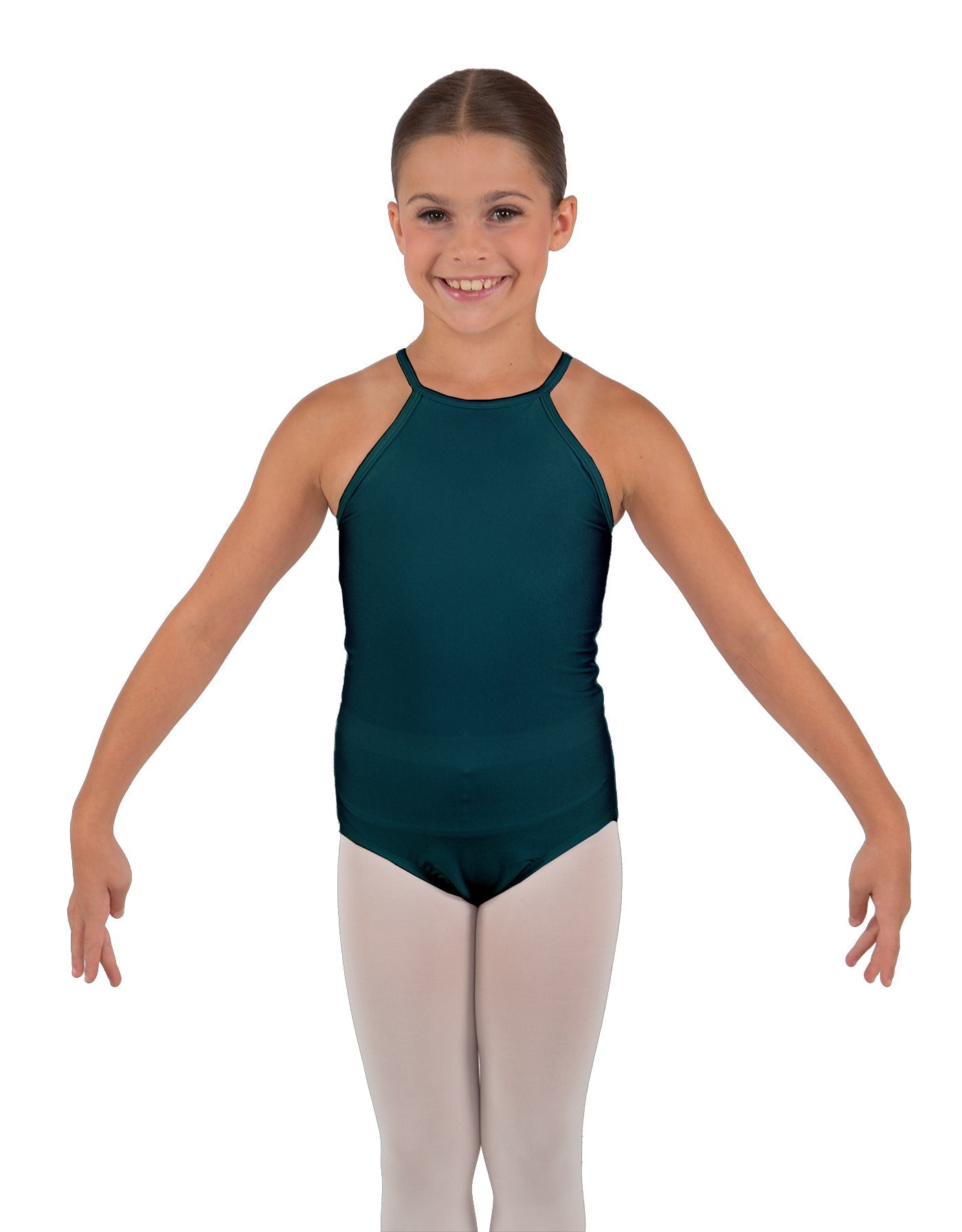 Solid Lycra Halter Binding Leotard