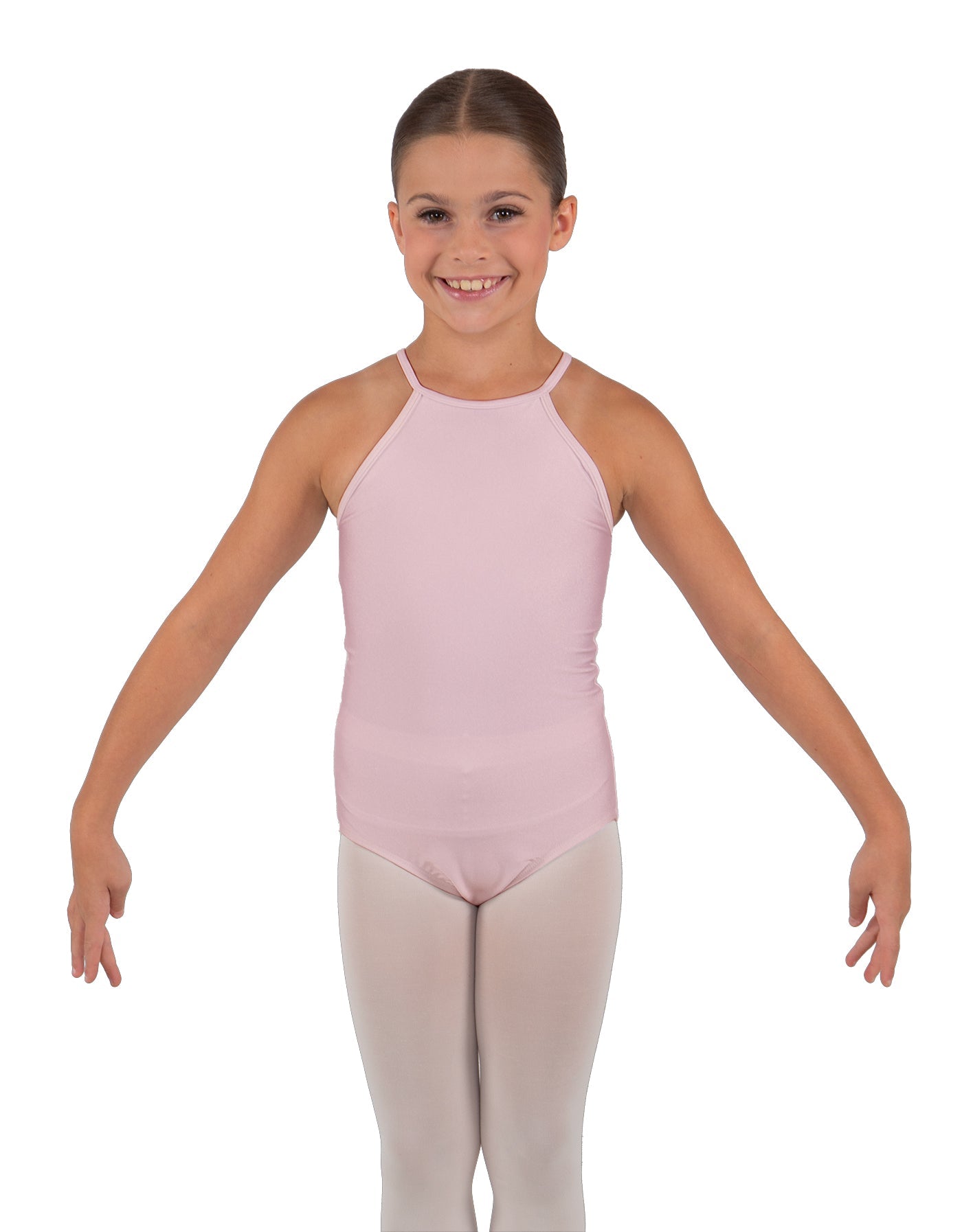 Solid Lycra Halter Binding Leotard