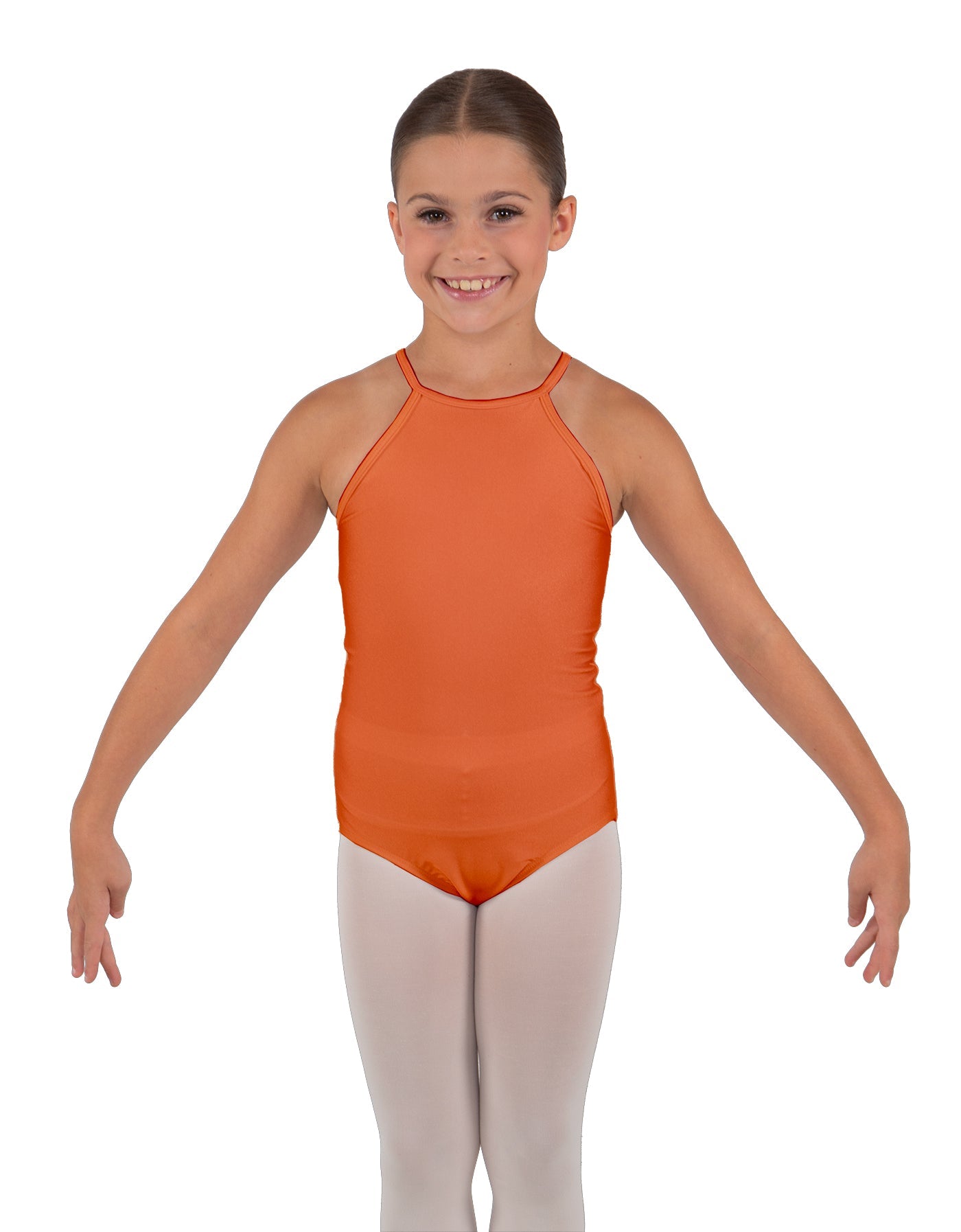 Solid Lycra Halter Binding Leotard