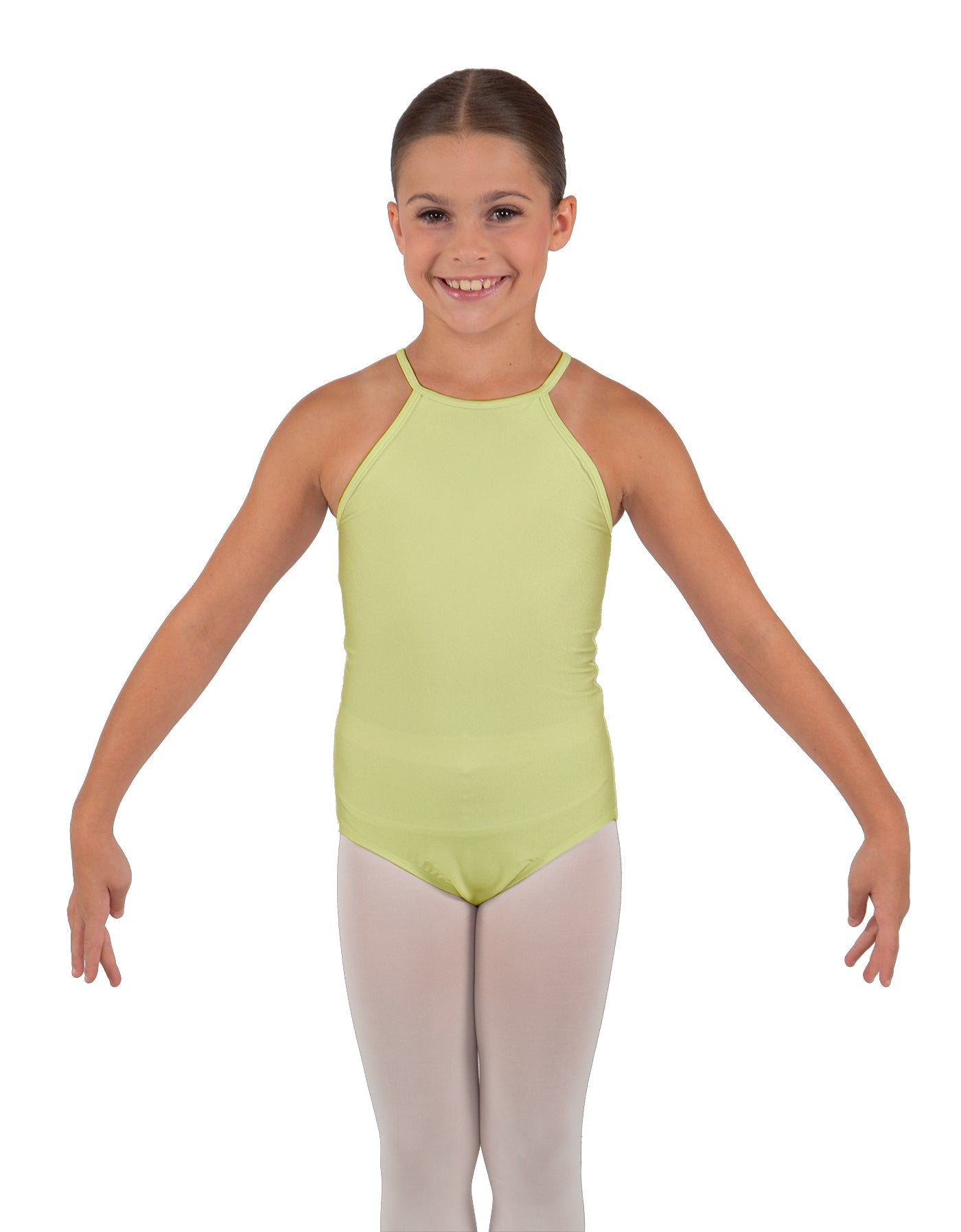 Solid Lycra Halter Binding Leotard