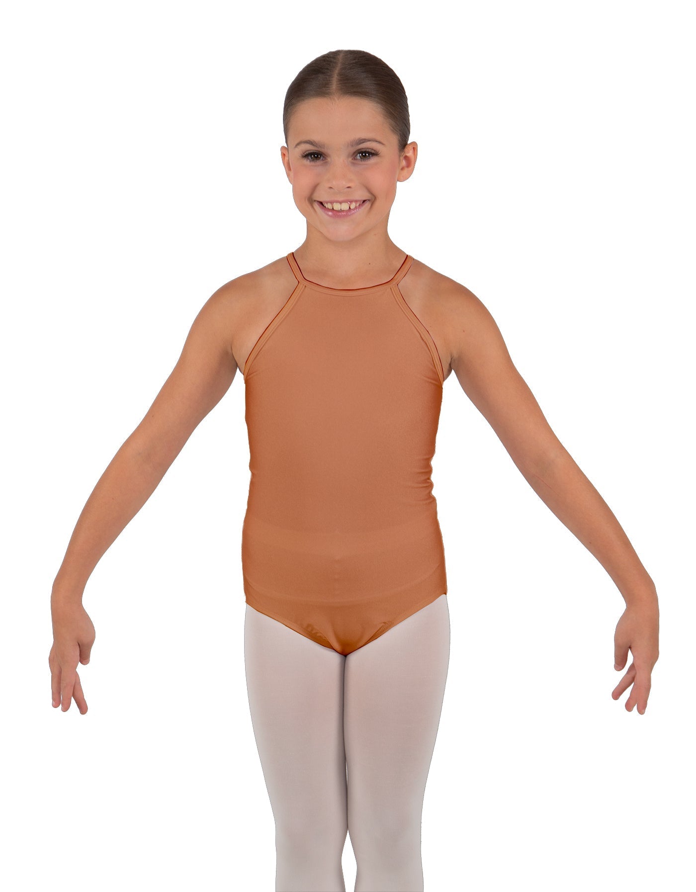 Solid Lycra Halter Binding Leotard