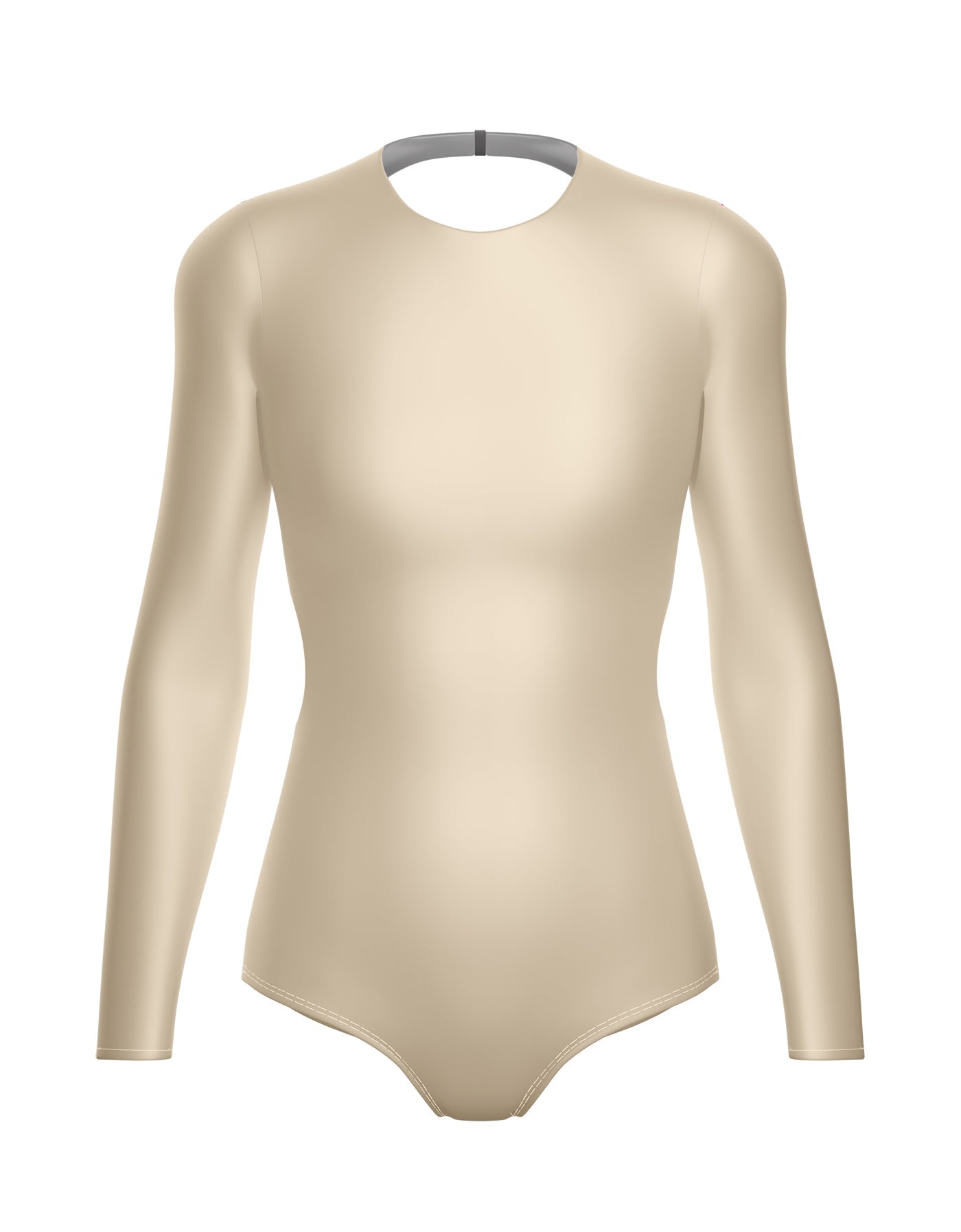 Solid Lycra LS Leotard Triangle Back
