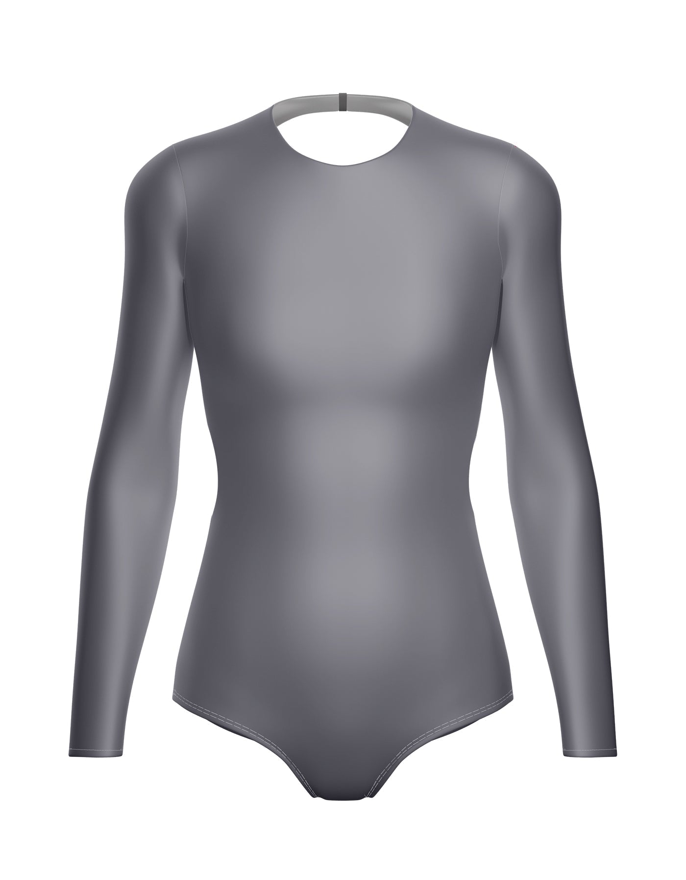 Solid Lycra LS Leotard Triangle Back