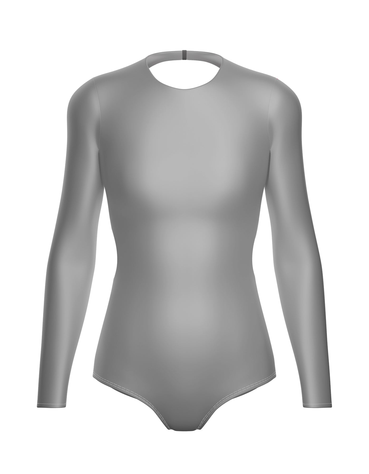 Solid Lycra LS Leotard Triangle Back