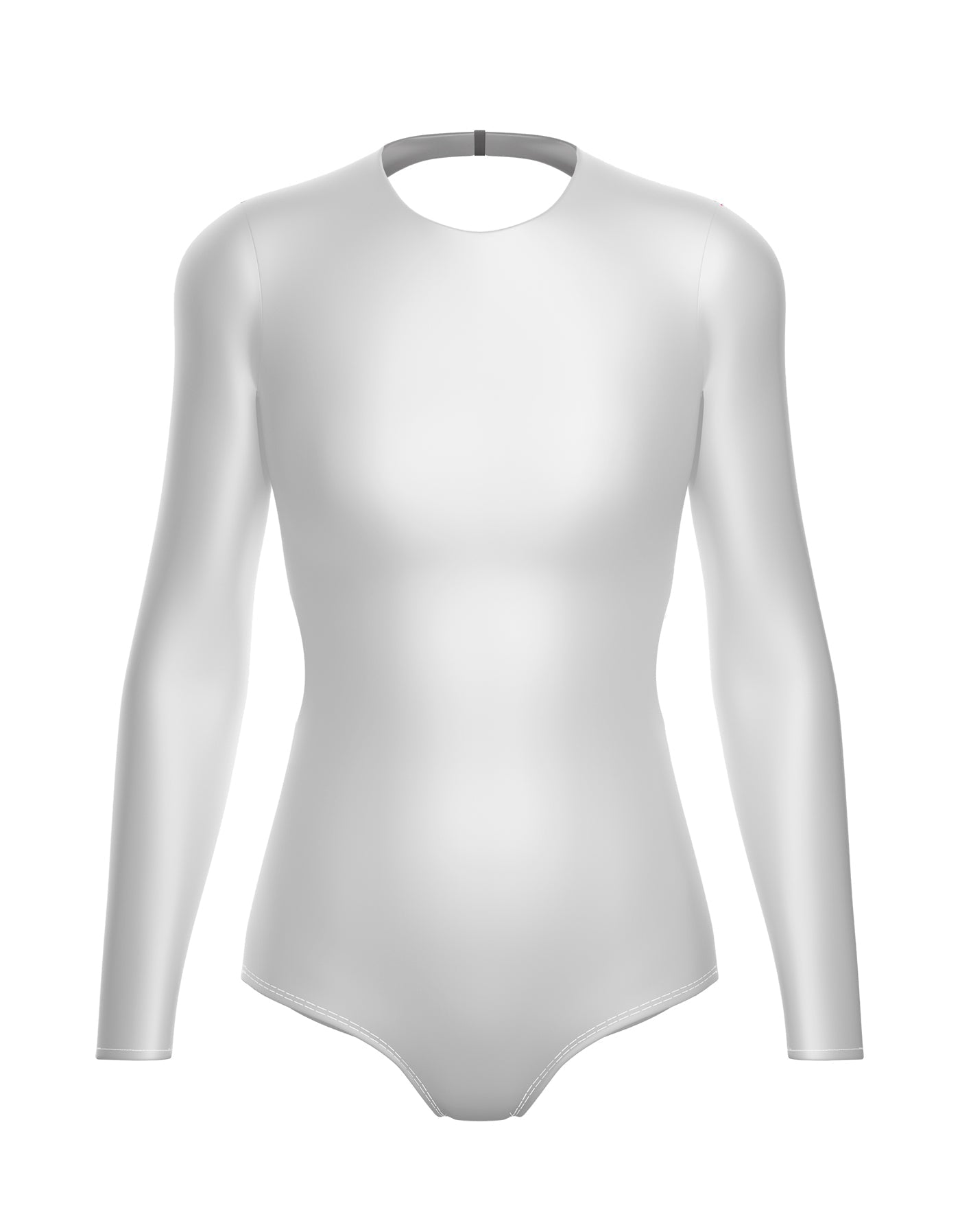 Solid Lycra LS Leotard Triangle Back