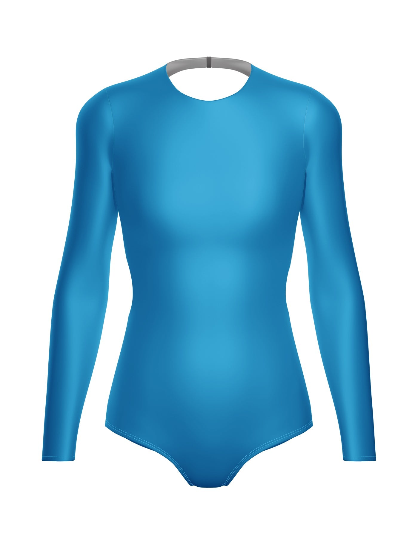 Solid Lycra LS Leotard Triangle Back