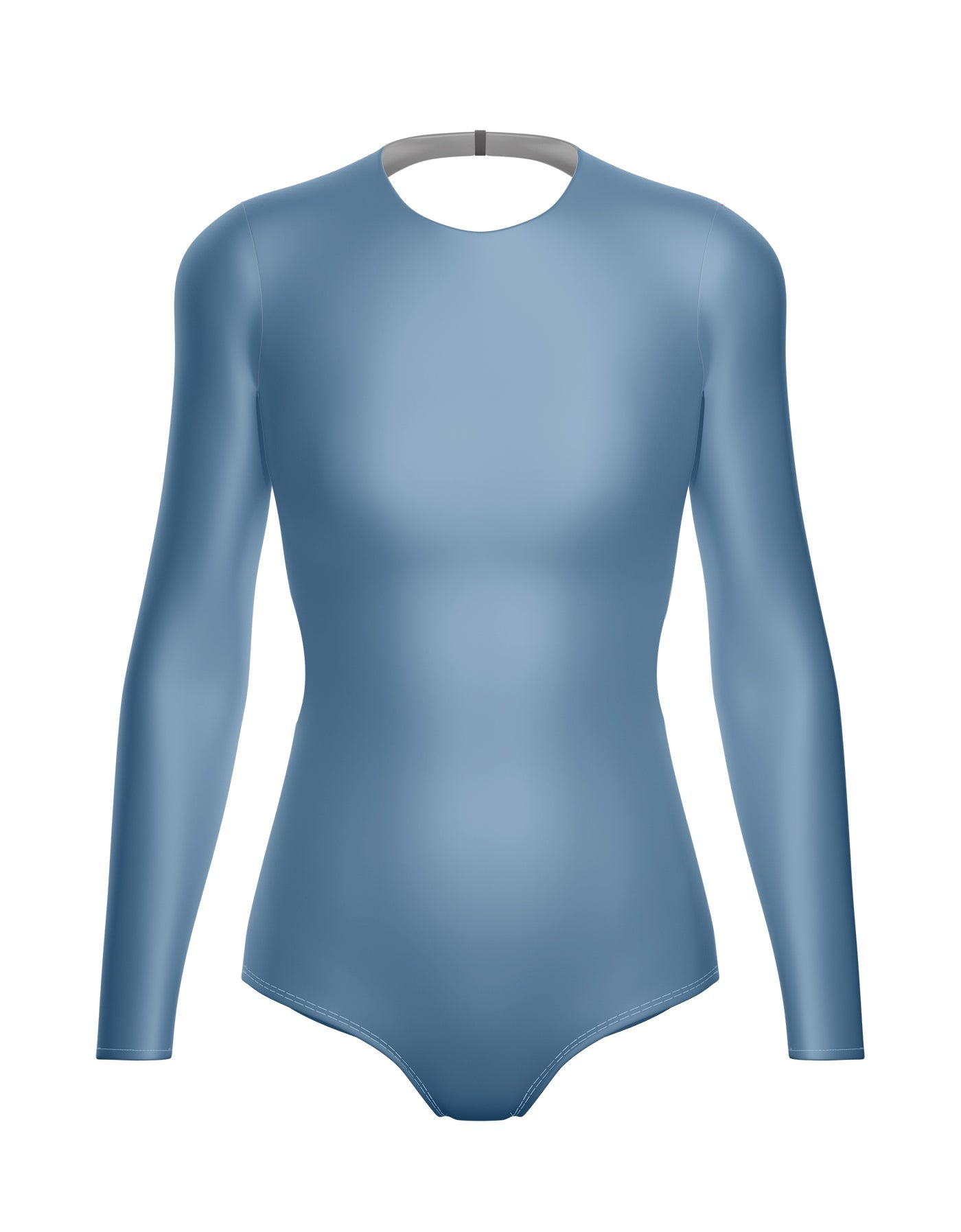 Solid Lycra LS Leotard Triangle Back