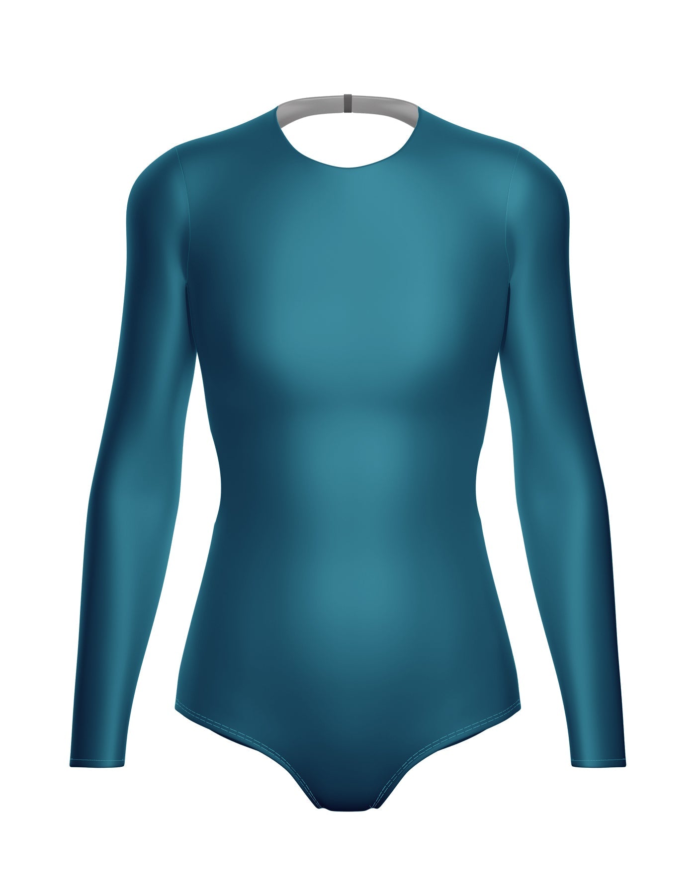 Solid Lycra LS Leotard Triangle Back