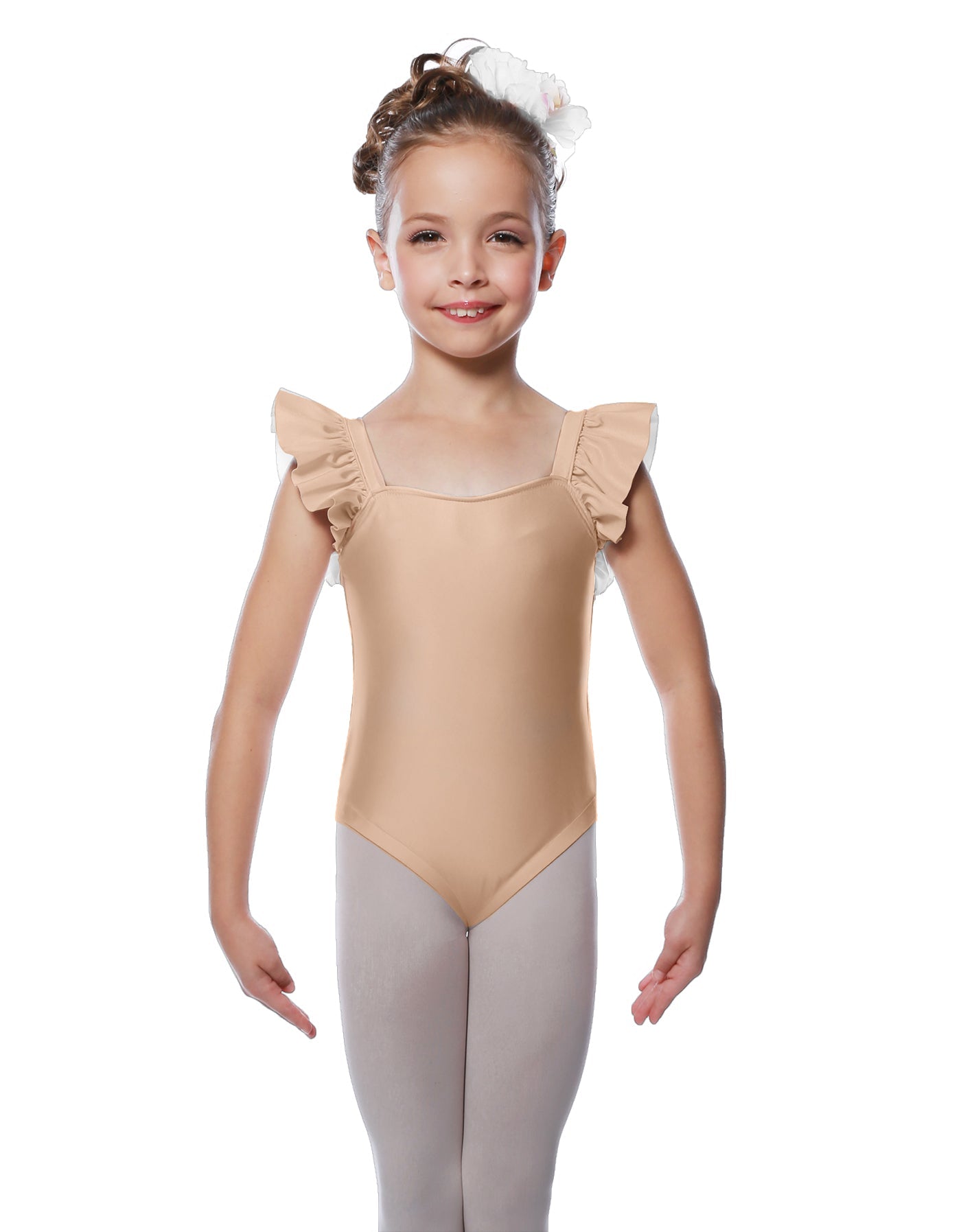 Solid Lycra Flutter Strap Leotard