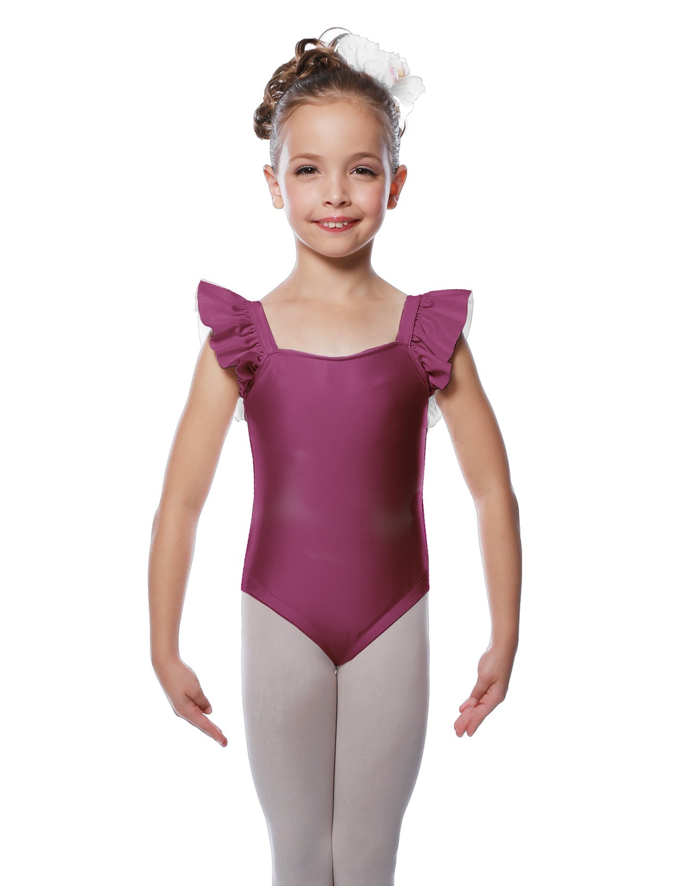 Solid Lycra Flutter Strap Leotard
