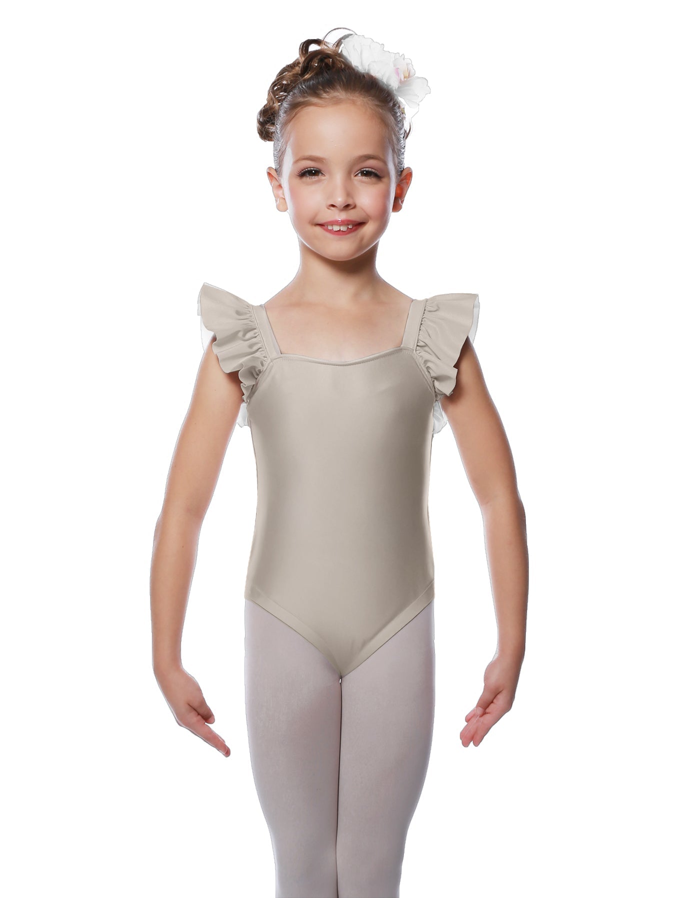 Solid Lycra Flutter Strap Leotard