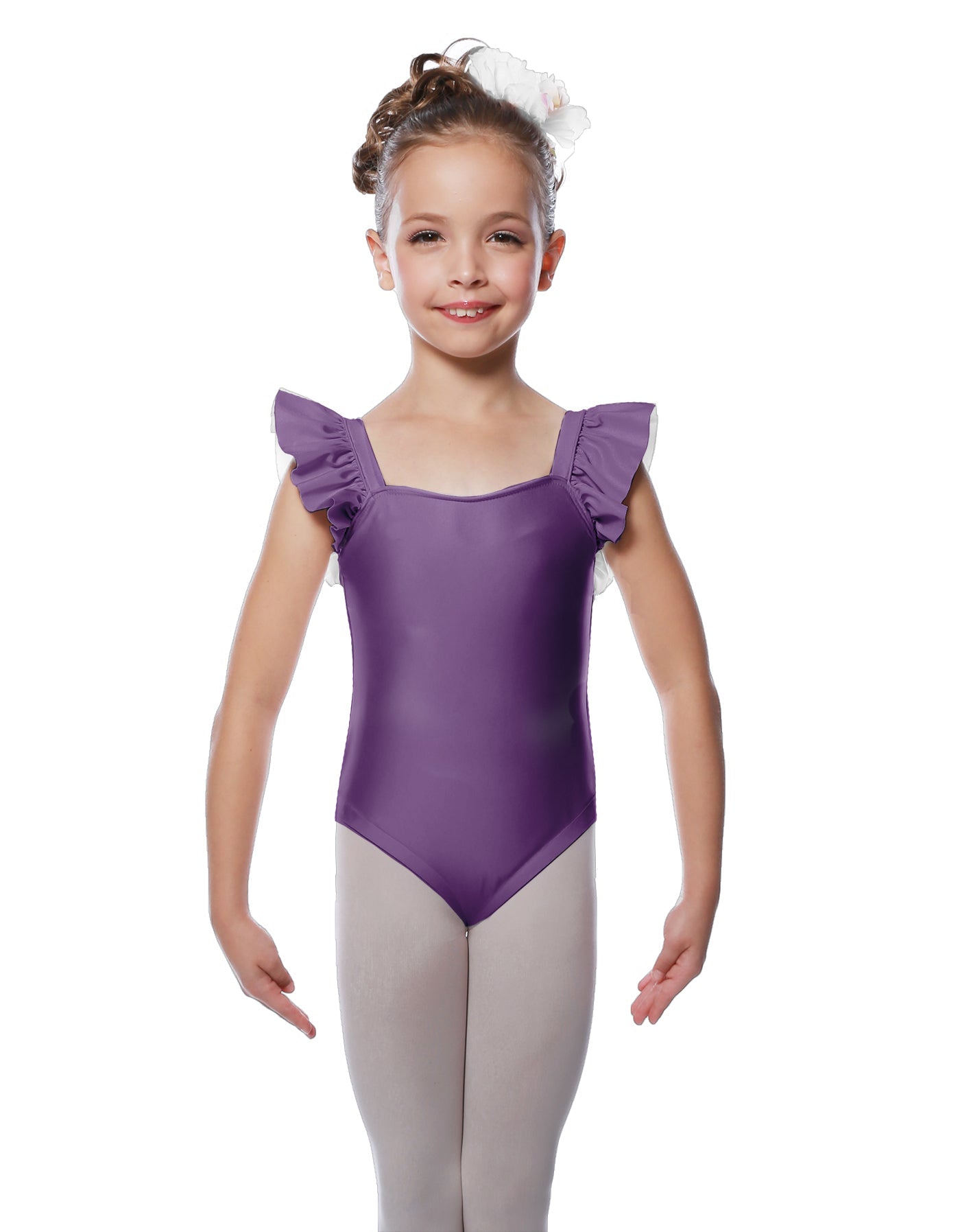 Solid Lycra Flutter Strap Leotard