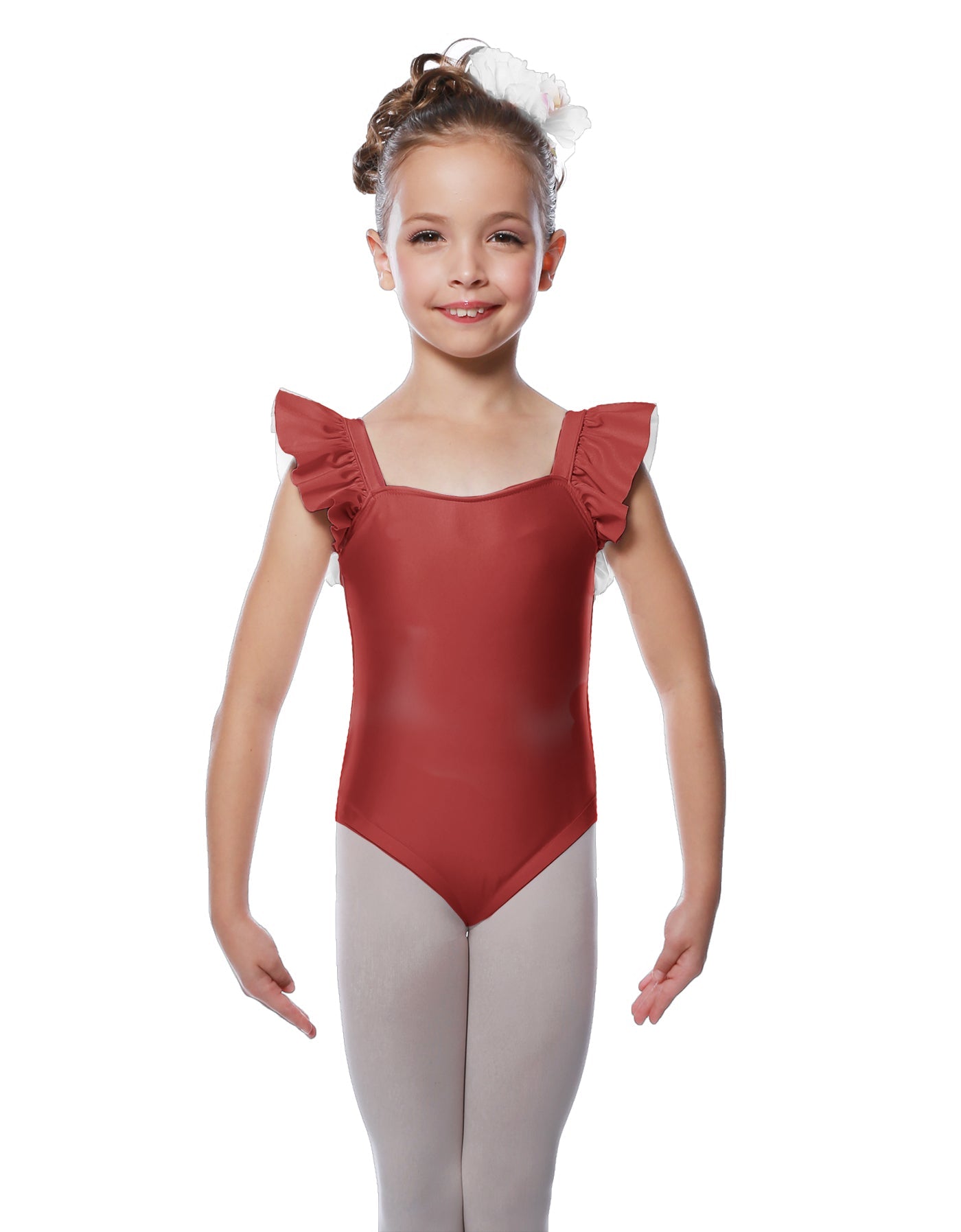 Solid Lycra Flutter Strap Leotard